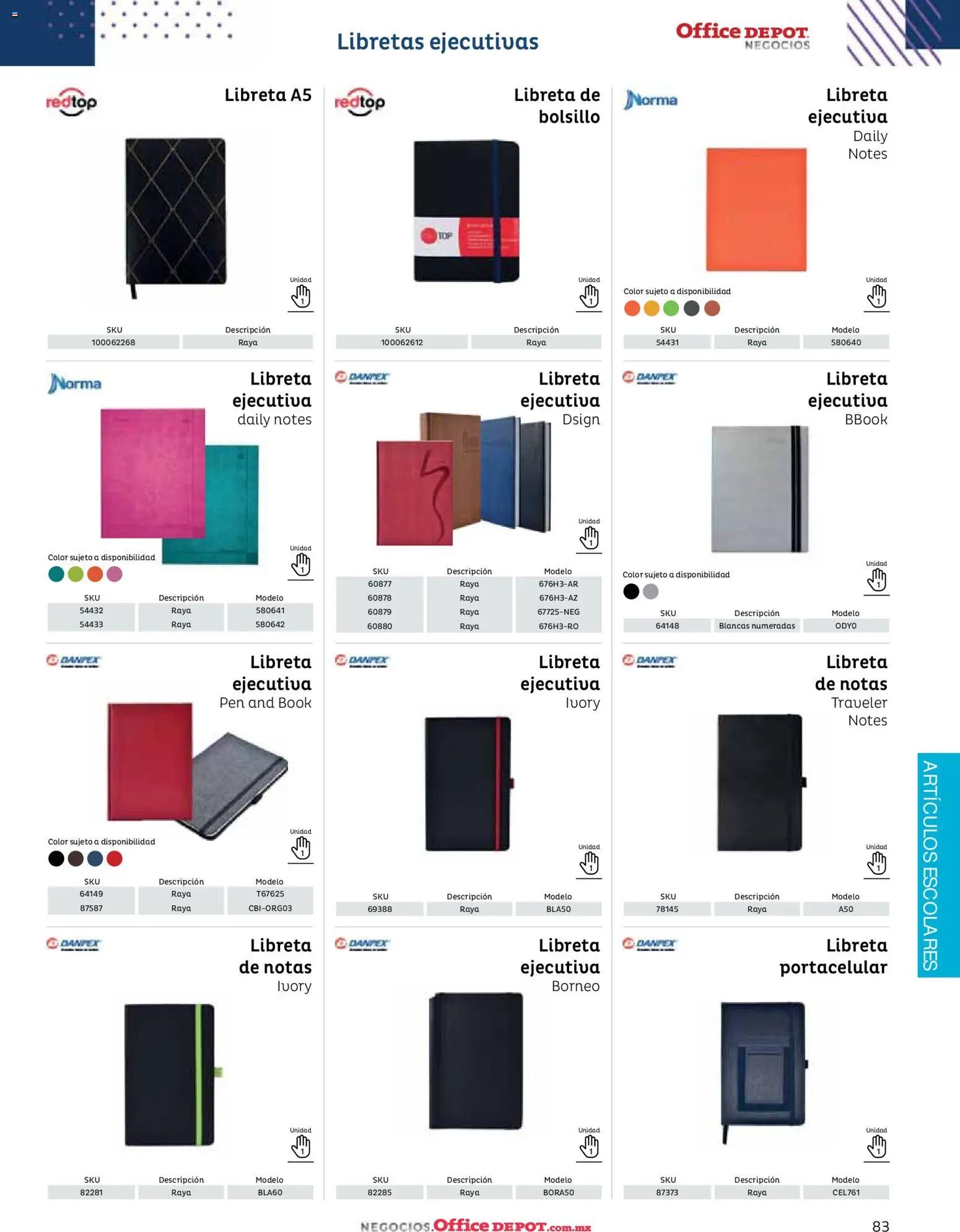 Nuevas ofertas de Office Depot válidas en toda la República Mexicana desde el 12/01/2026. ¡Encuentra las mejores ofertas en Office Depot catálogo 2026! | Página: 85