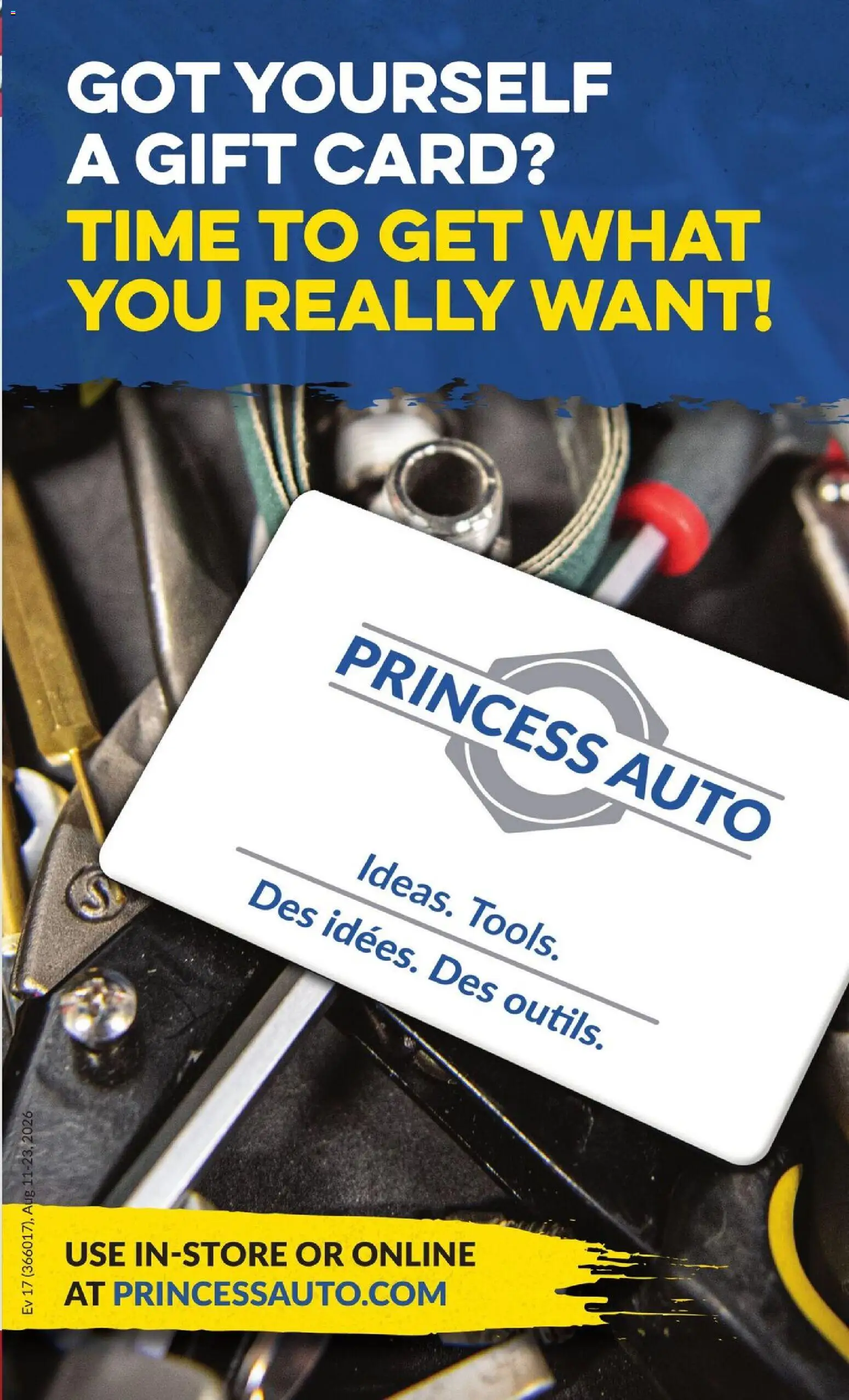 Princess Auto flyer valid from Aug 11, 2026 | Page: 50