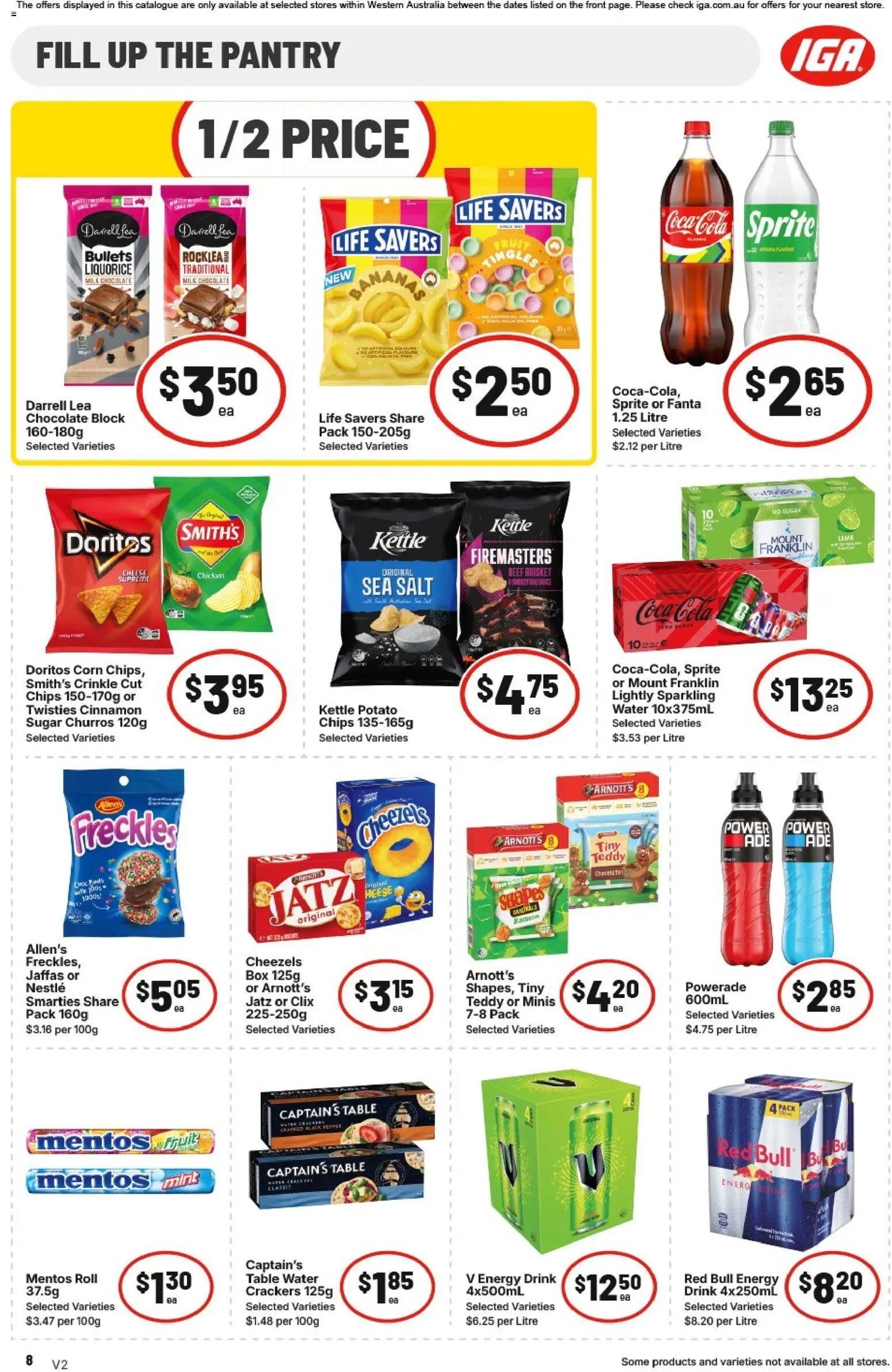 IGA catalogue - valid from 01/07/2026 | Page: 8 | Products: Table, Crackers, Chocolate, Beef