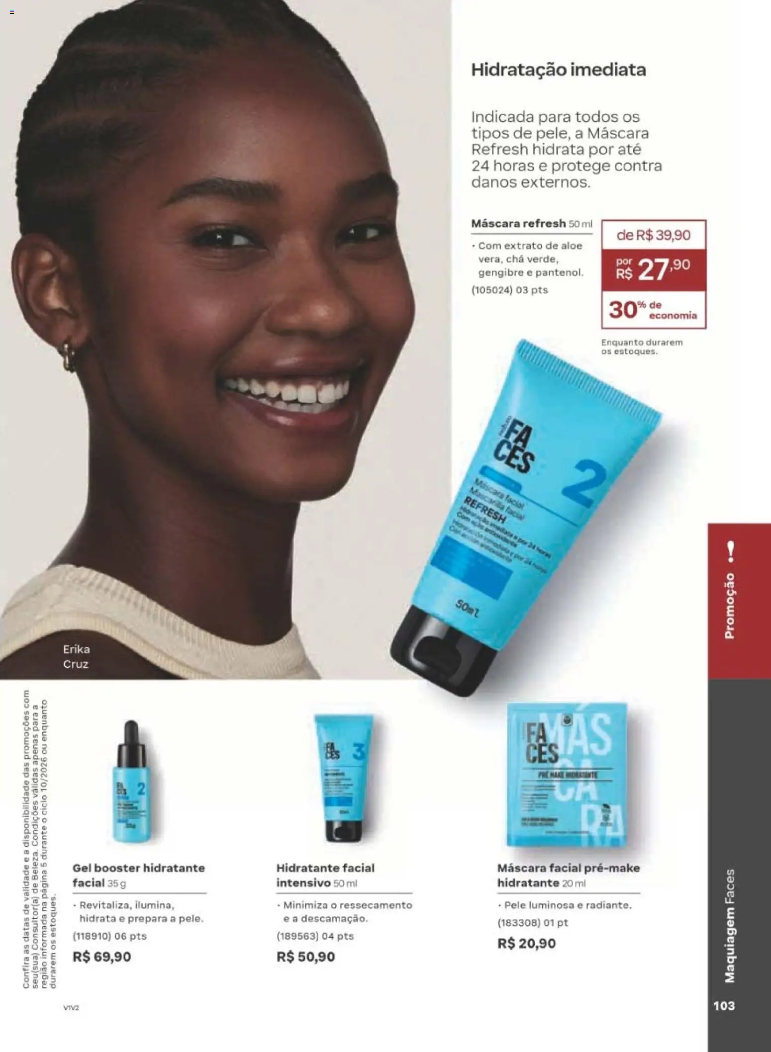 Natura Folheto - válido de 22/06/2026 | Página: 103 | Produtos: Gengibre, Maquiagem, Máscara facial, Chá