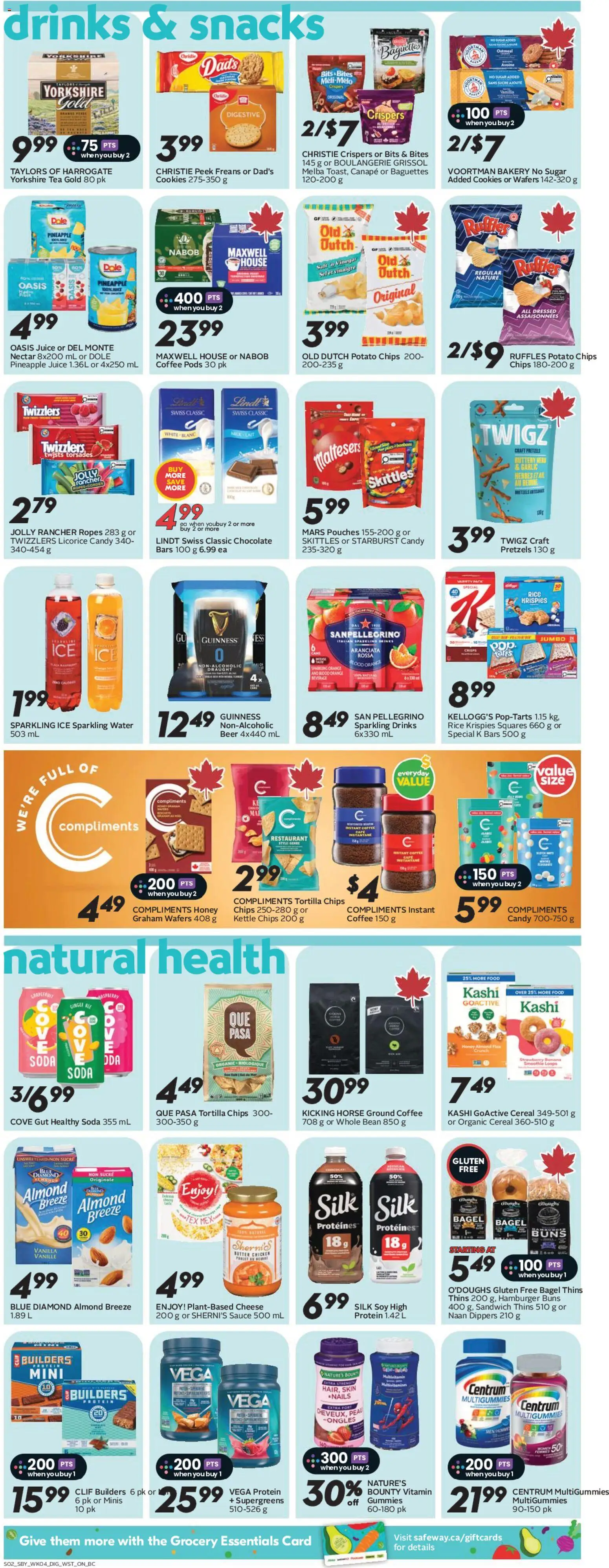 Safeway flyer valid from 21.05.2026 | Page: 10 | Products: Rice, Pineapple, Chocolate, Juice