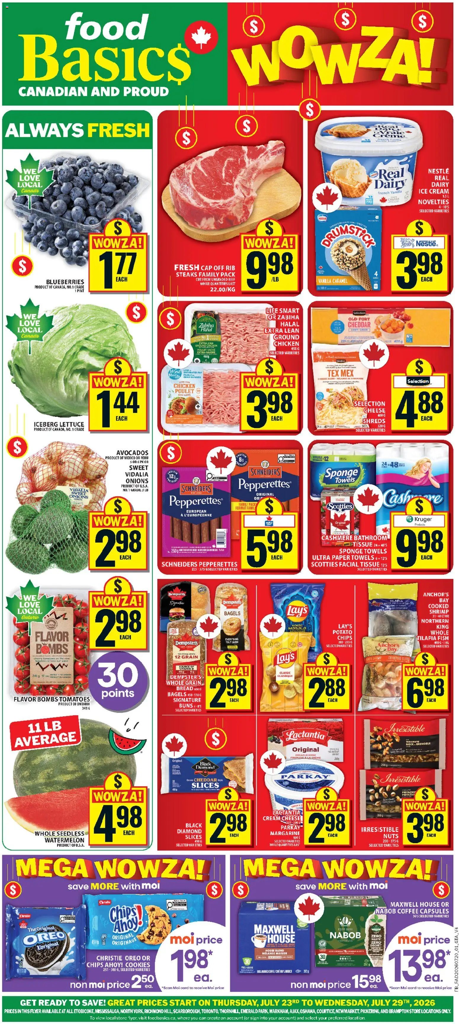 Food Basics flyer valid from Jul 23, 2026 | Page: 1