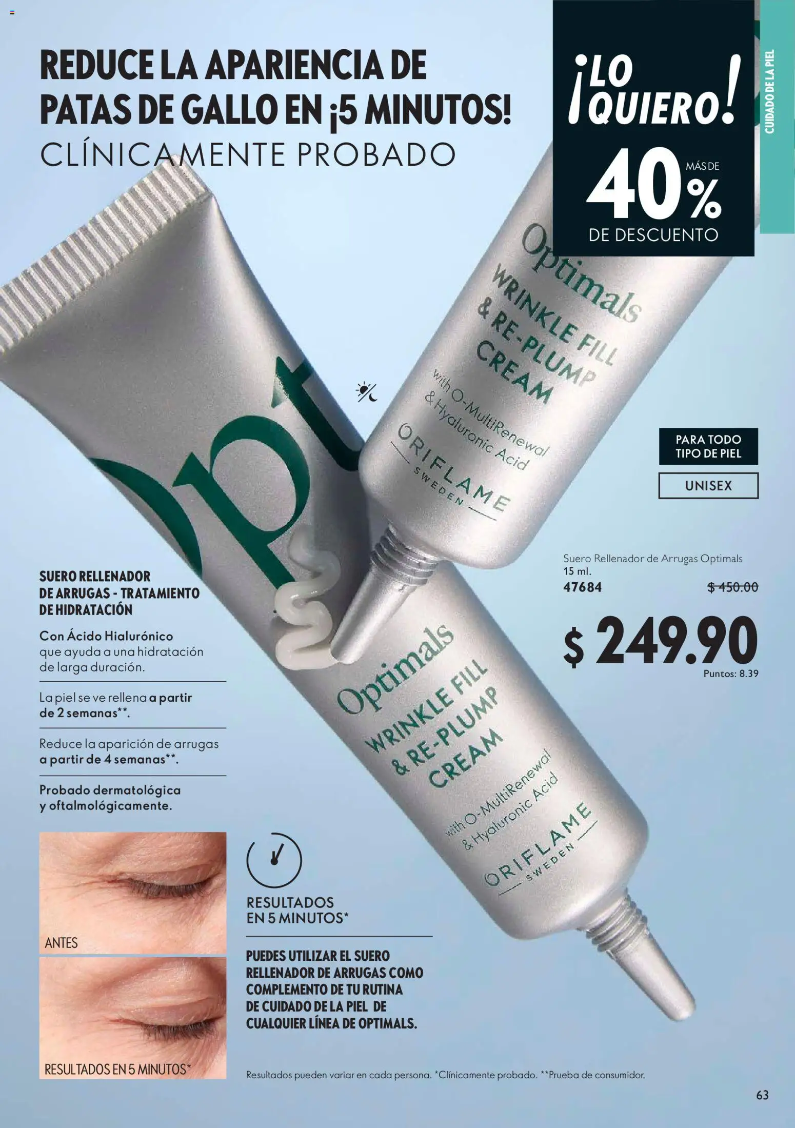 Nuevas ofertas de Oriflame válidas en toda la República Mexicana desde el 30.05.2026. ¡Encuentra las mejores ofertas en Oriflame campaña 8 2026! | Página: 63