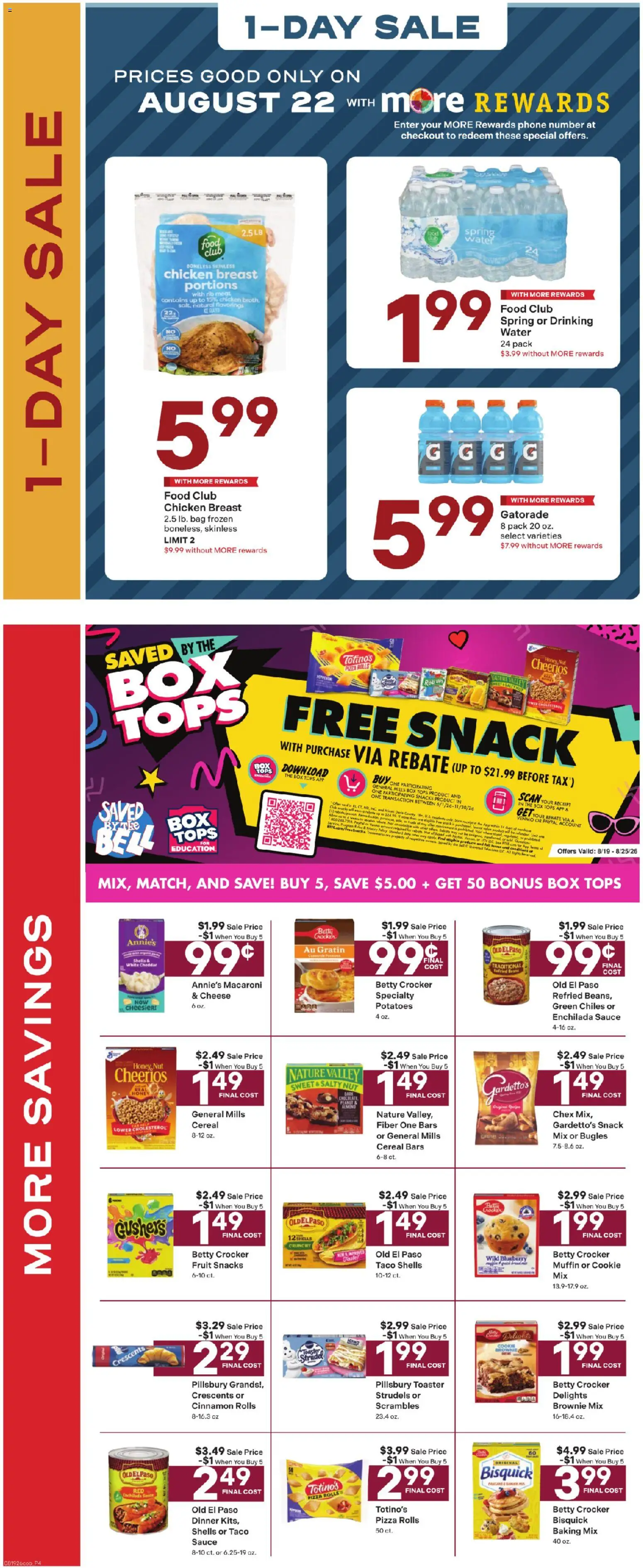 Coborn's Weekly Ad - valid from 08/19/2026 | Page: 6 | Products: Meat, Water, Television, Bag