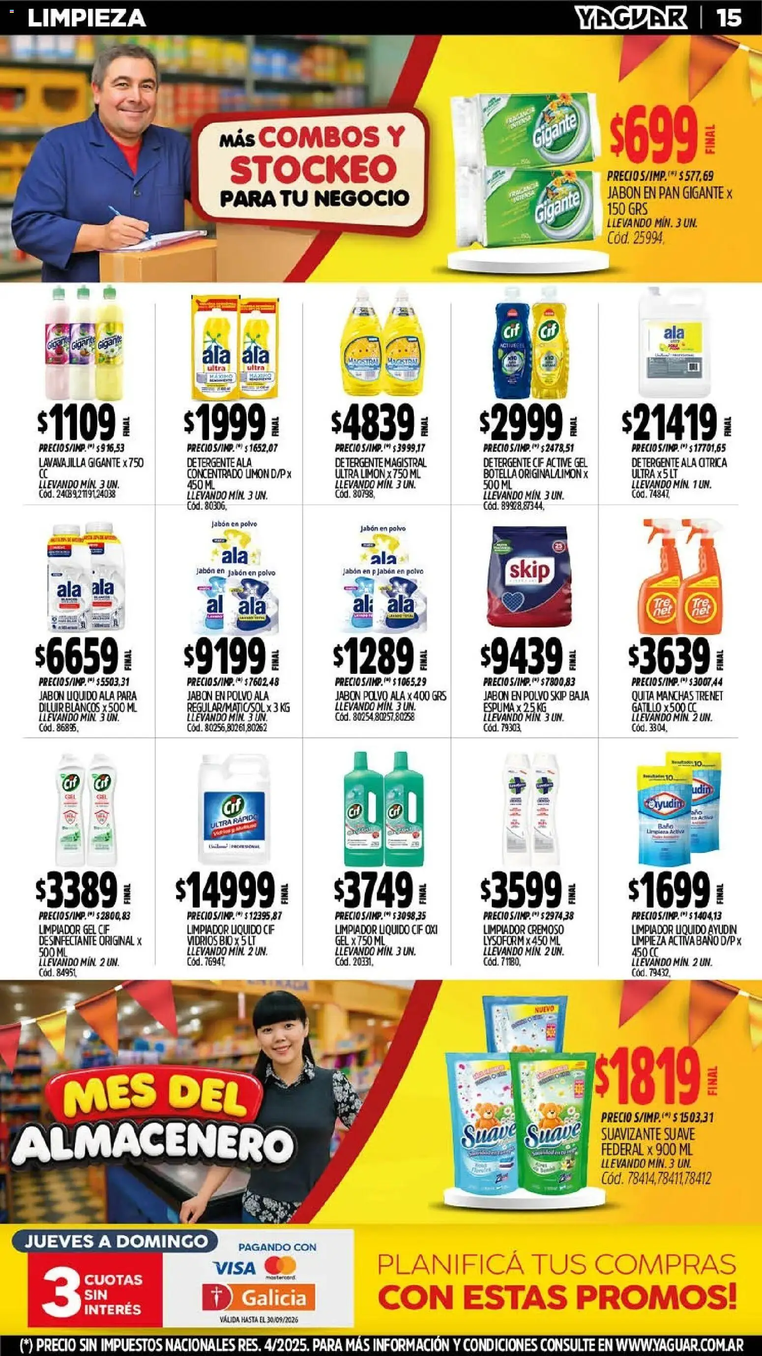 Yaguar - Oferta Semanal General Roca │ válido desde el 28/09/2026 | Página: 15 | Productos: Fragancia, Polvo, Espuma, Suavizante