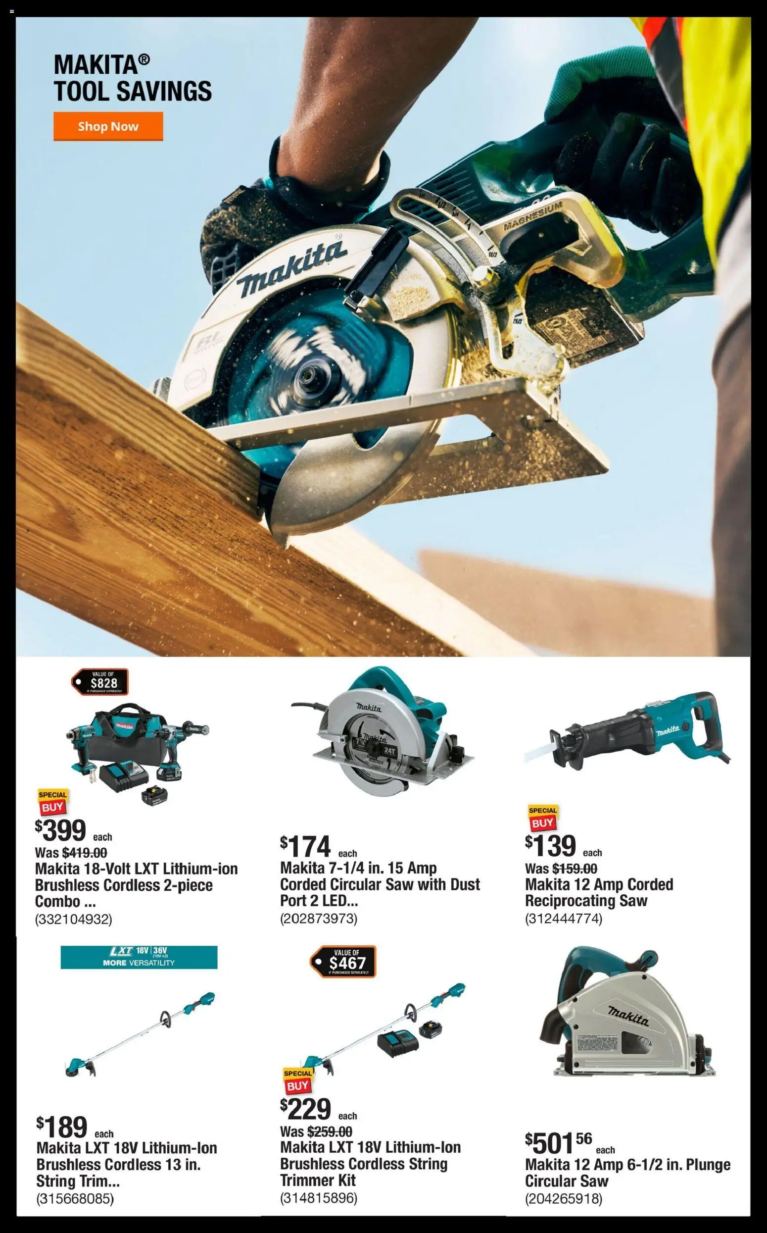 Home Depot Shop Pro Ad - valid from 04.05.2026 | Page: 3 | Products: Trimmer, Magnesium, Trim, Circular Saw