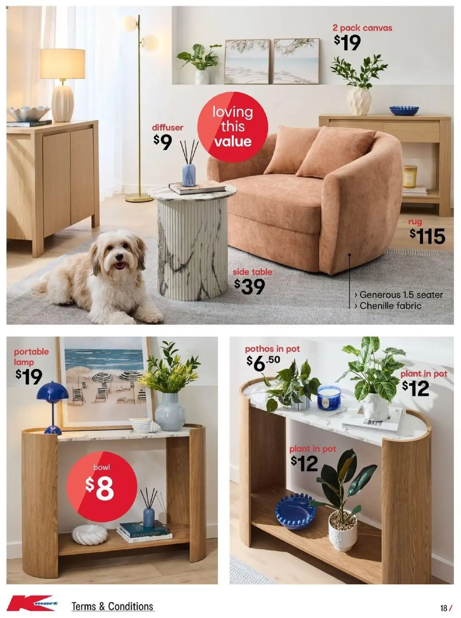 Kmart catalogue - valid from 23/07/2026 | Page: 18 | Products: Table, Lamp, Pot, Plant
