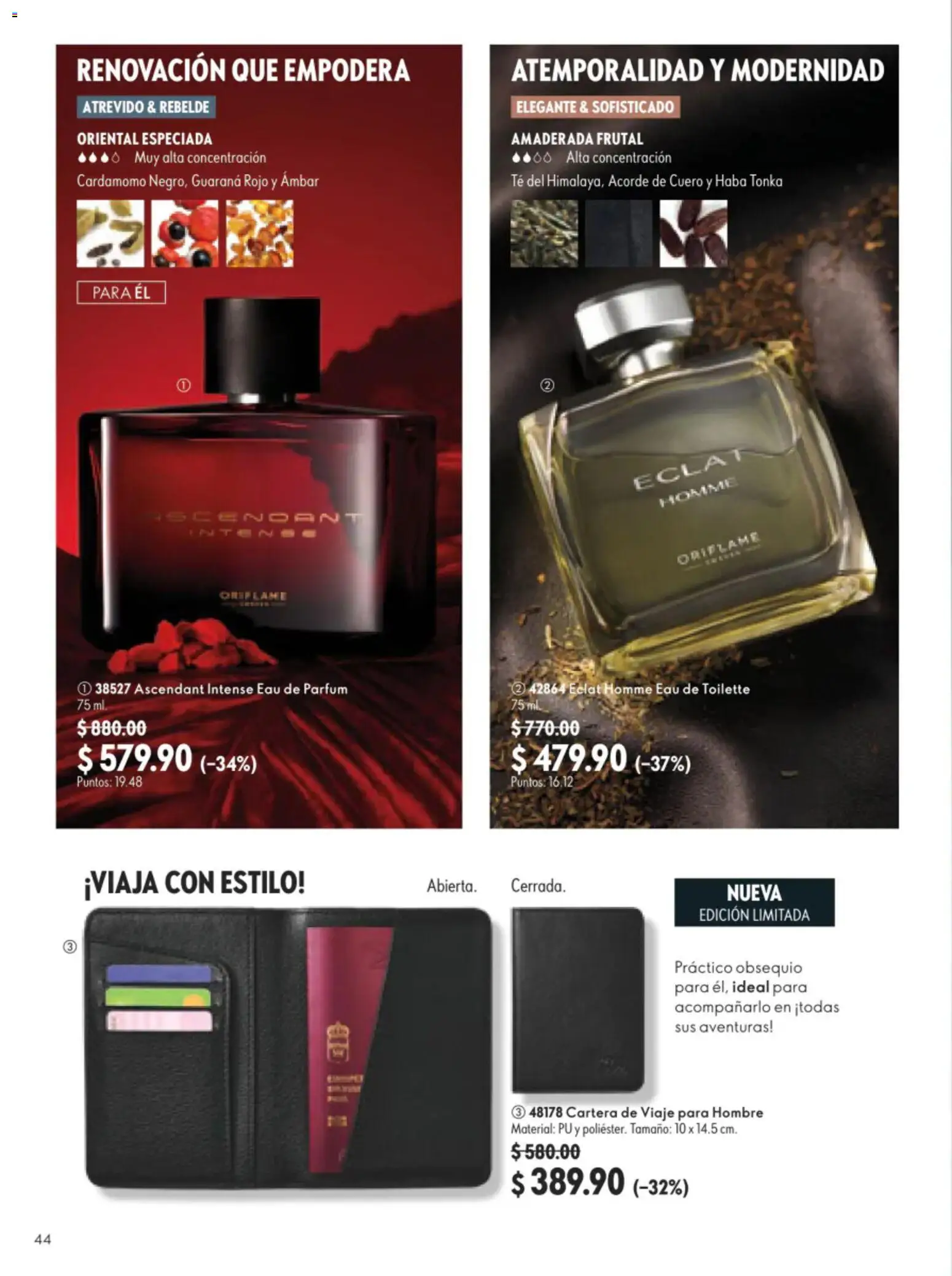 Nuevas ofertas de Oriflame válidas en toda la República Mexicana desde el 11/07/2026. ¡Encuentra las mejores ofertas en Oriflame campaña 10 2026! | Página: 44 | Productos: Té, Eau de toilette