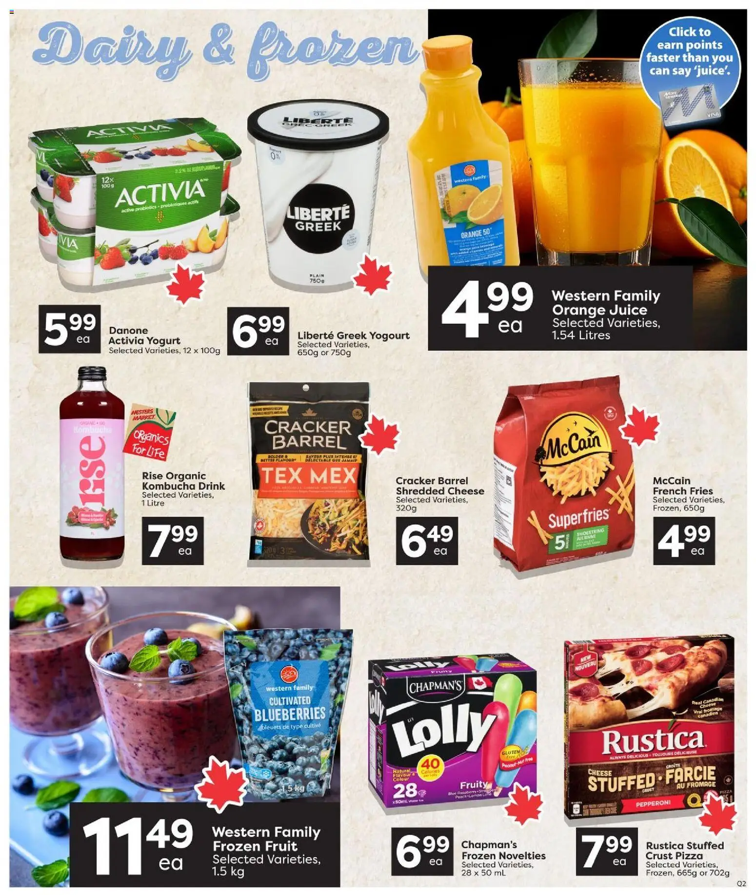 Quality Foods flyer valid from Jul 16, 2026 | Page: 7 | Products: Cheese, Yogurt, Pizza, Juice