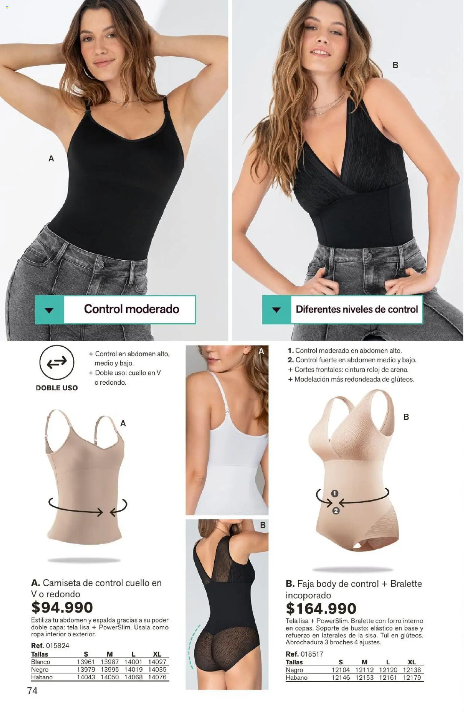 Leonisa revista - valida desde el 04/08/2026 | Página: 74 | Productos: Body, Camiseta, Cuello, Ropa