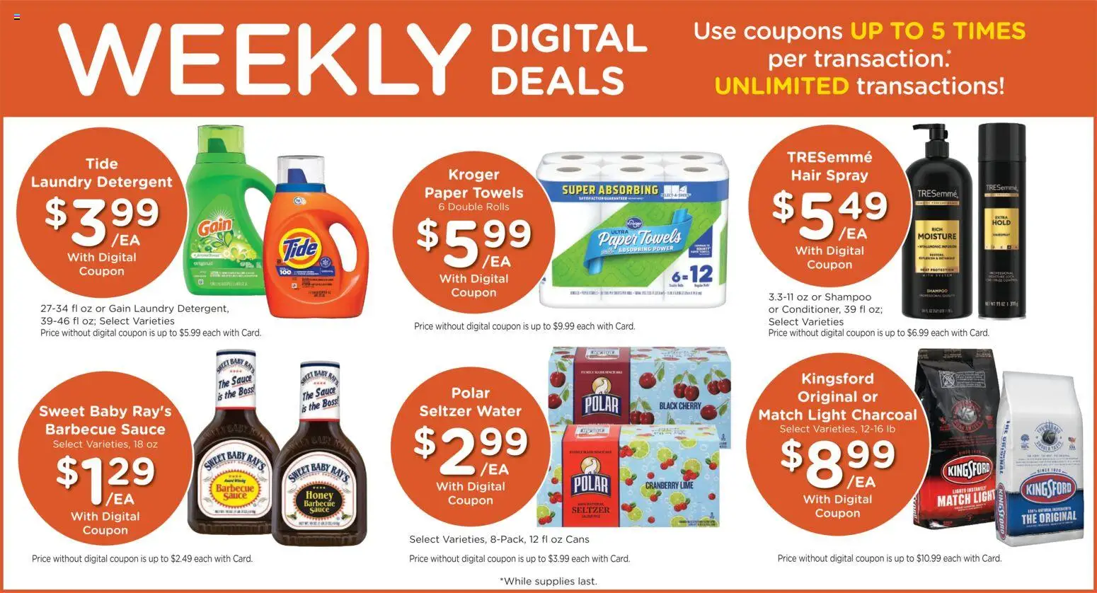 Fry's Food Weekly Ad - valid from 07/01/2026 | Page: 5 | Products: Shampoo, Hair spray, Sauce, Lime