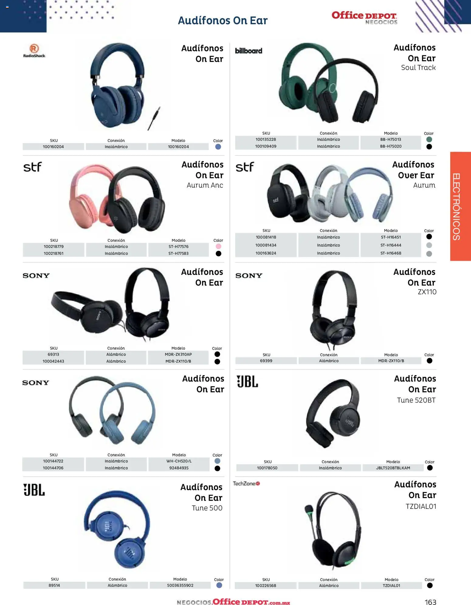 Nuevas ofertas de Office Depot válidas en toda la República Mexicana desde el 12/01/2026. ¡Encuentra las mejores ofertas en Office Depot catálogo 2026! | Página: 165 | Productos: Audífonos