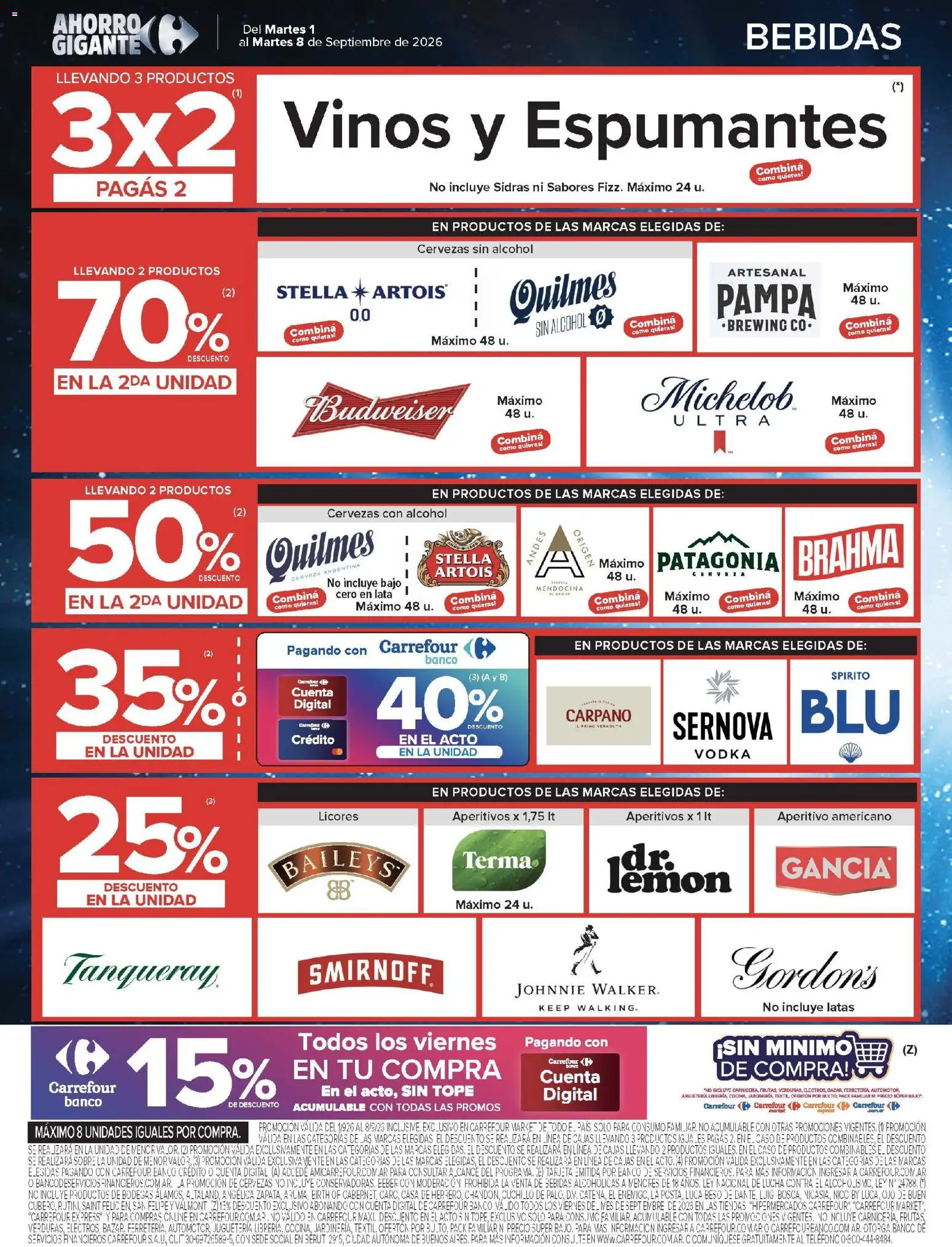 Carrefour Market - Catalógo │ válido desde el 01/09/2026 | Página: 12 | Productos: Vodka, Sobre, Bebidas, Alcohol