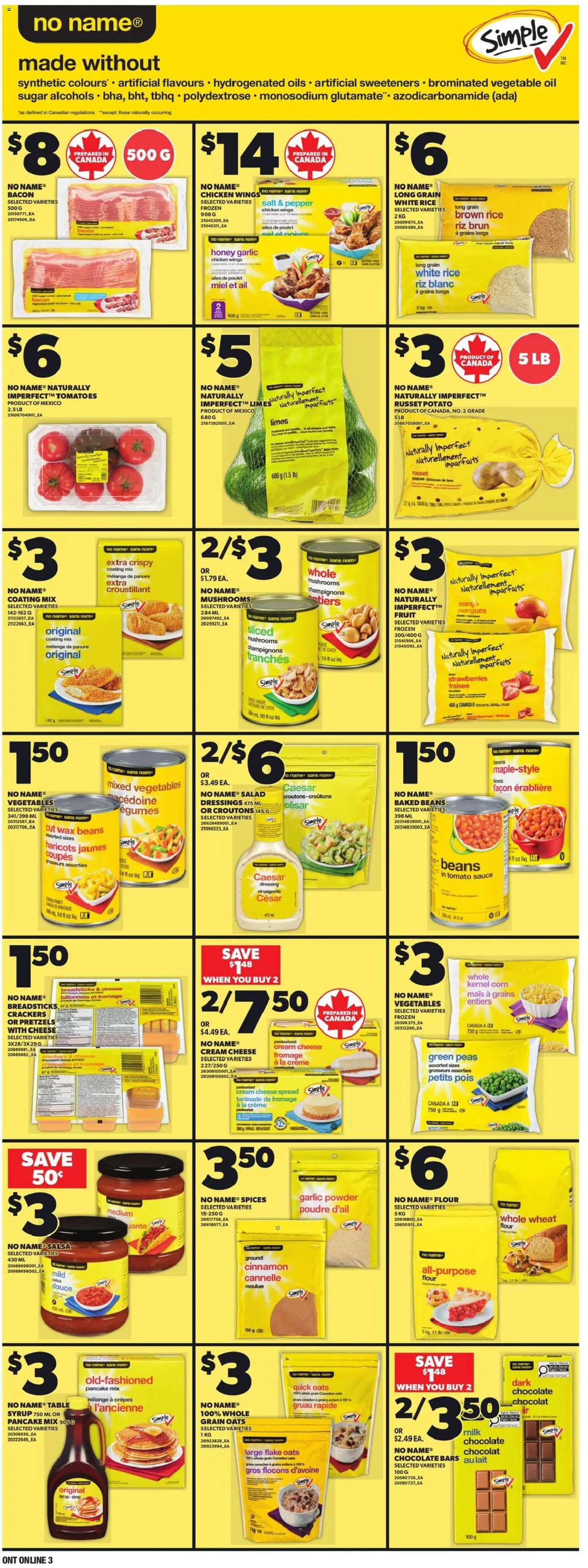 Loblaws flyer valid from 09.04.2026 | Page: 10 | Products: Salad, Cheese, Oil, Chicken