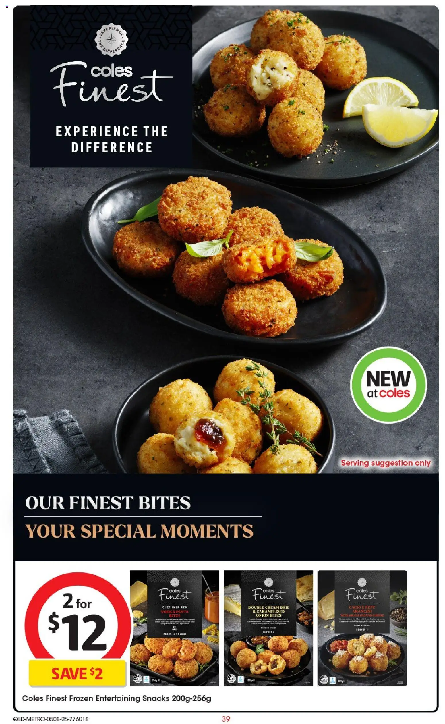 Coles catalogue - valid from 05/08/2026 | Page: 39 | Products: Cheese, Pasta, Cream, Vodka