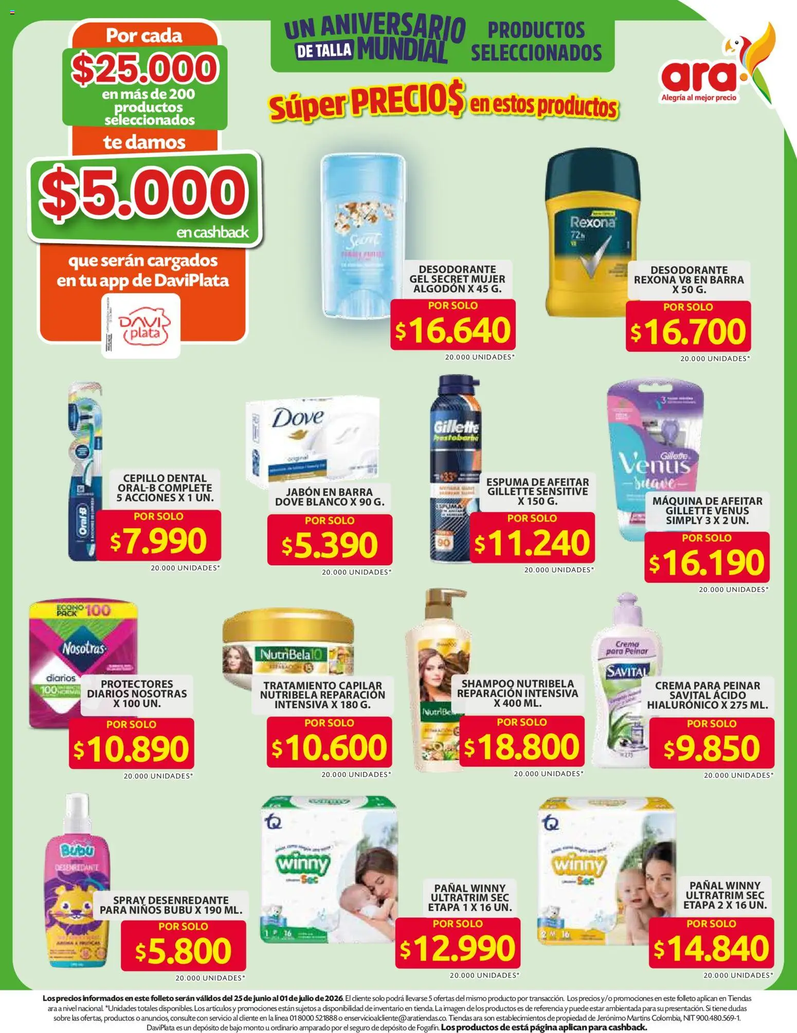 Ara revista - valida desde el 11/06/2026 | Página: 15 | Productos: Algodón, Sobre, Espuma de afeitar, Desodorante