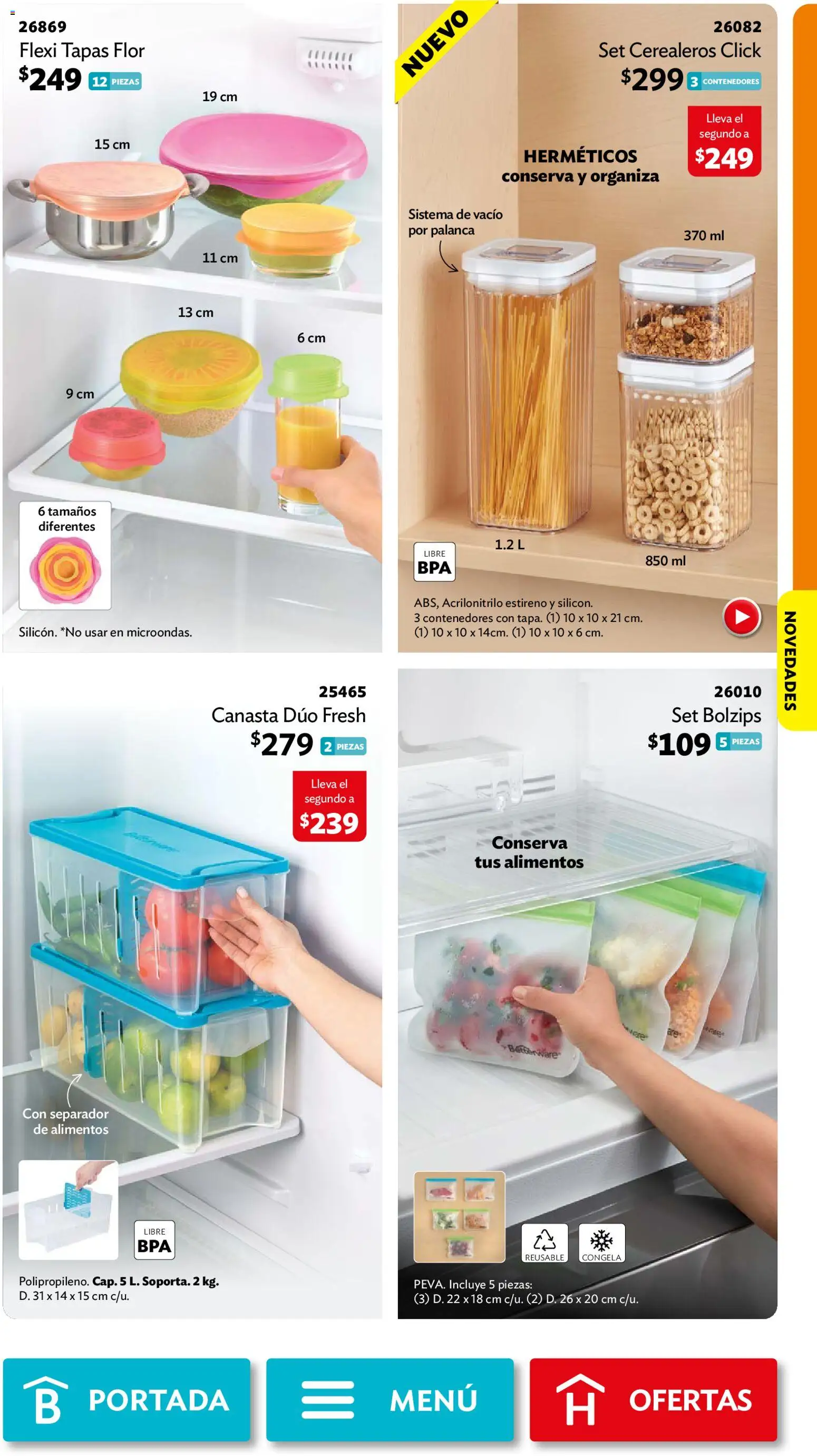 Nuevas ofertas de Betterware válidas en toda la República Mexicana desde el 28/09/2026. ¡Encuentra las mejores ofertas en Betterware campaña 10 2026! | Página: 43