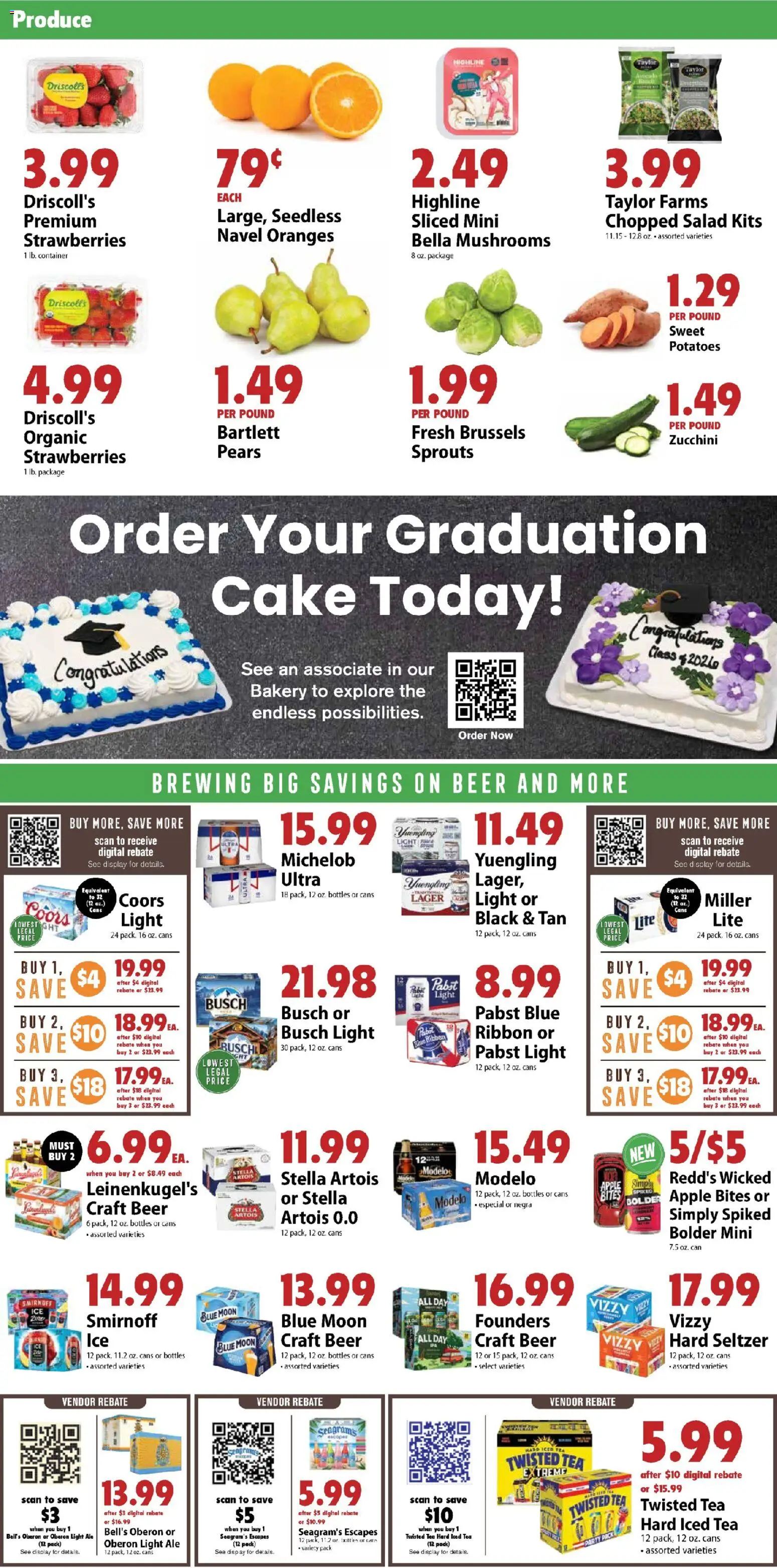 Festival Foods Weekly Ad - valid from 15.04.2026 | Page: 2 | Products: Mushrooms, Tea, Strawberries, Potatoes