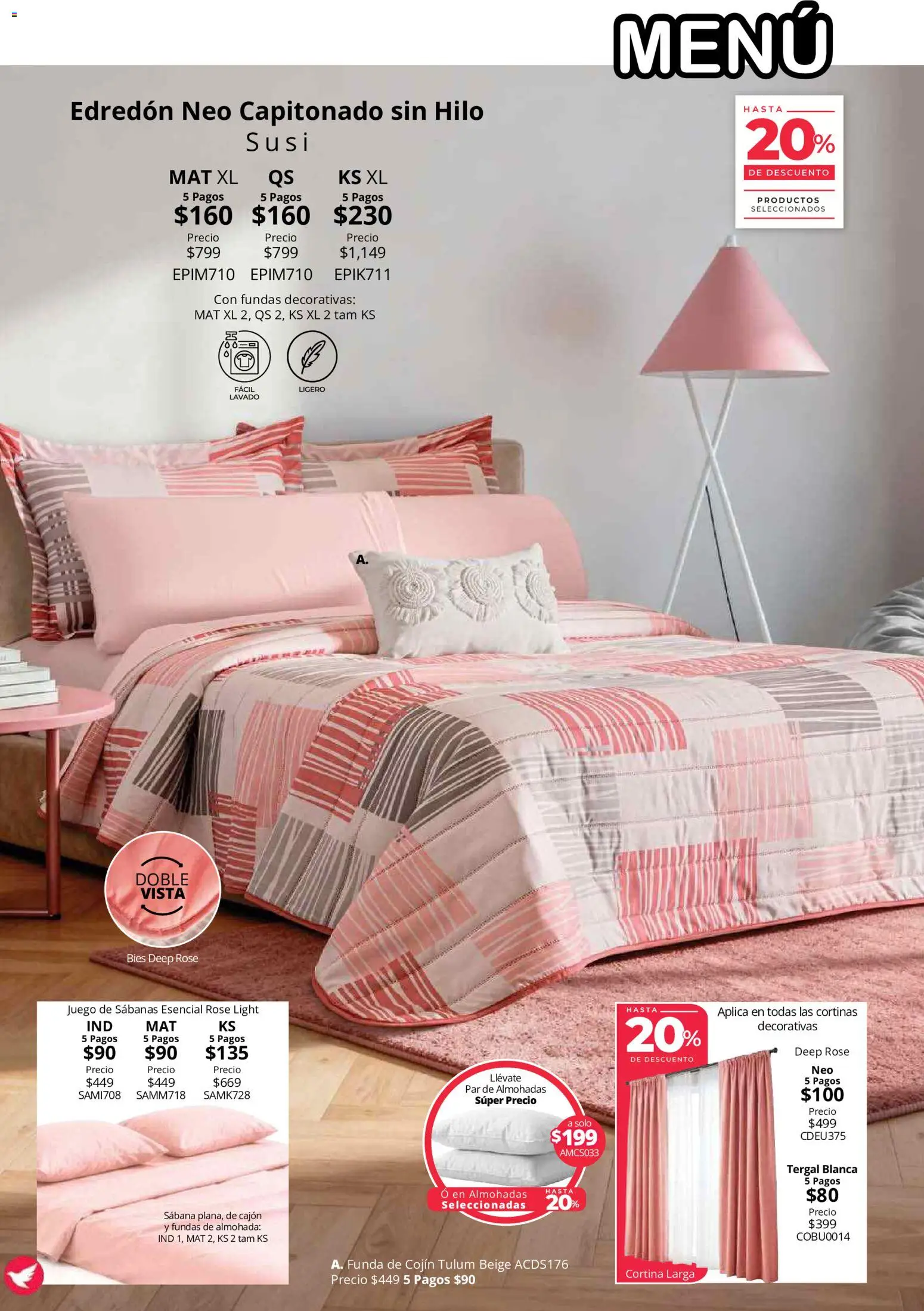 Nuevas ofertas de Colchas Concord válidas en toda la República Mexicana desde el 01/08/2026. ¡Encuentra las mejores ofertas en Colchas Concord catálogo! | Página: 69 | Productos: Funda, Almohada, Sabanas, Cortinas