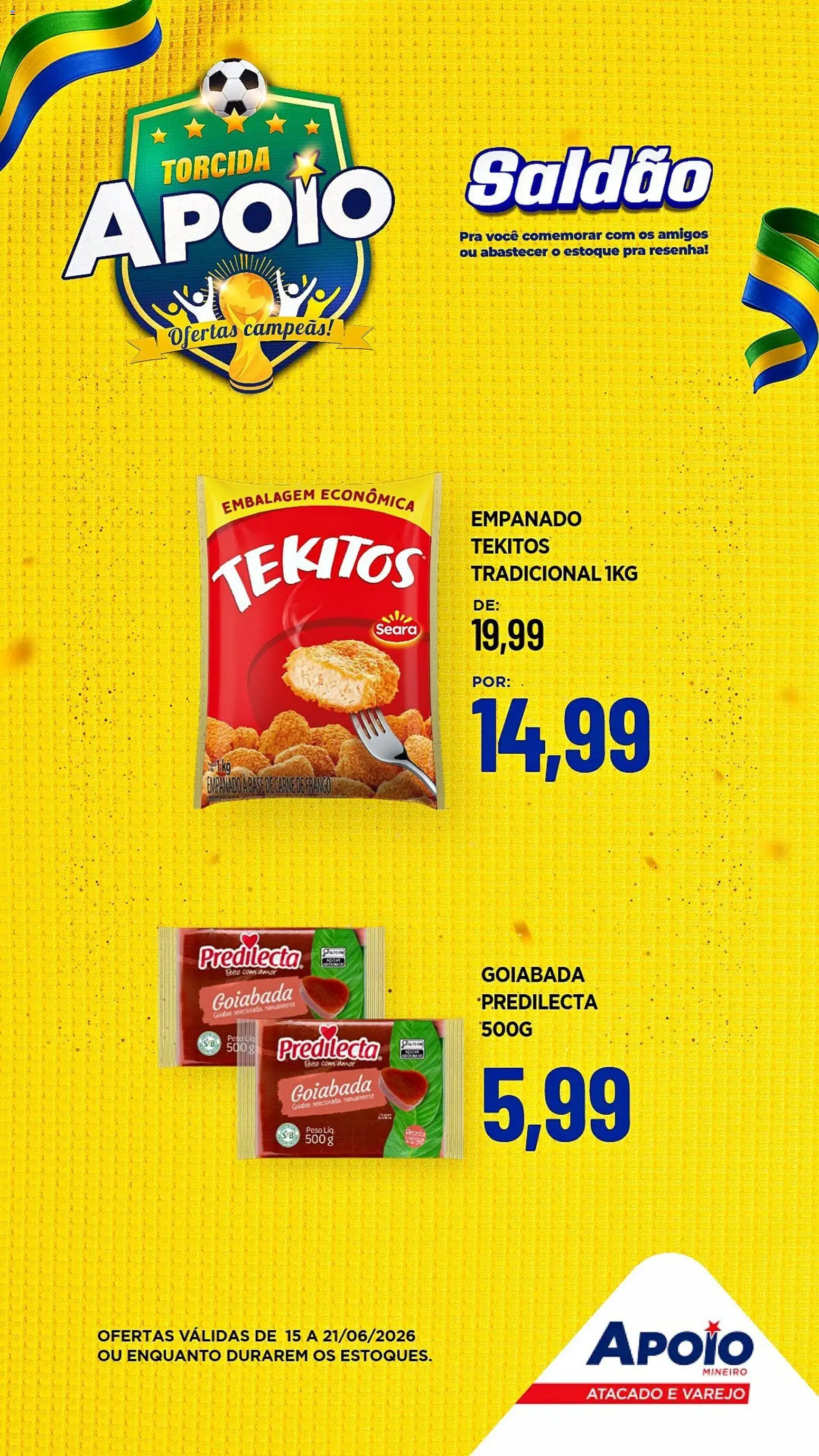 Apoio Mineiro Folheto - válido de 15.06.2026 | Página: 4 | Produtos: Carne de frango, Carne, Frango, Goiabada
