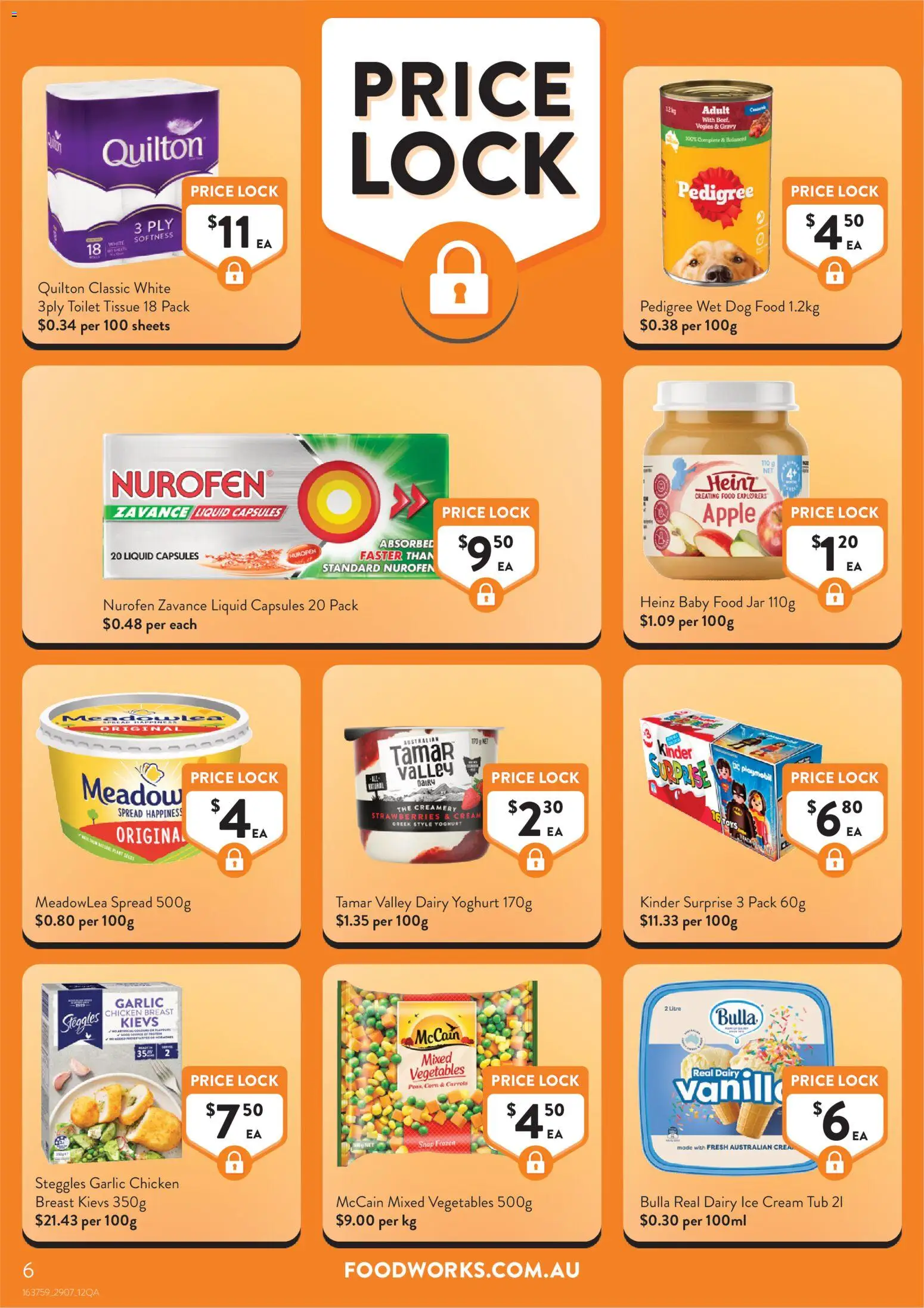 Foodworks catalogue - valid from 29/07/2026 | Page: 6 | Products: Toilet, Plant, Baby food, Vegetables