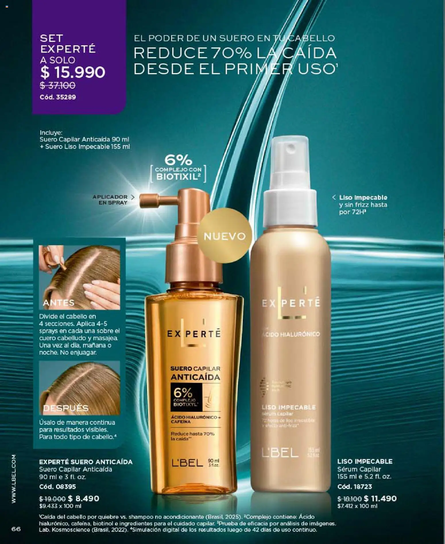 Catálogo L'Bel Campaña 10 │ válido desde el 01.06.2026 | Página: 66 | Productos: Sobre, Shampoo, Serum