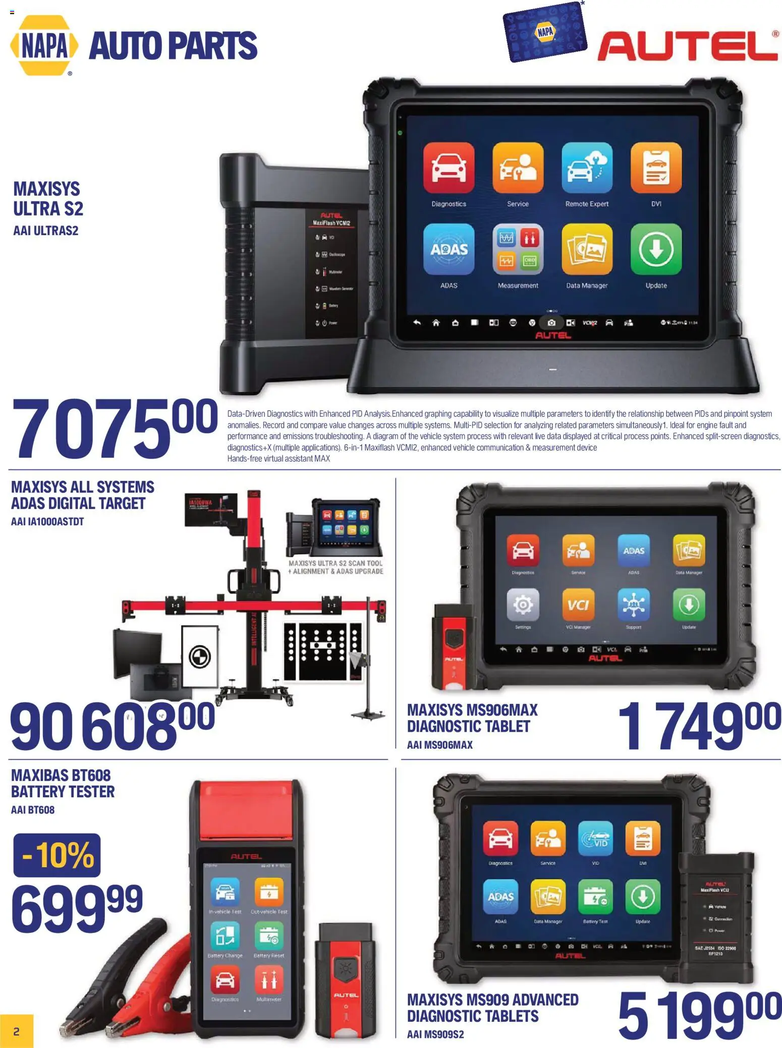 NAPA Auto Parts flyer valid from Sep 1, 2026 | Page: 4 | Products: Tablet, Battery