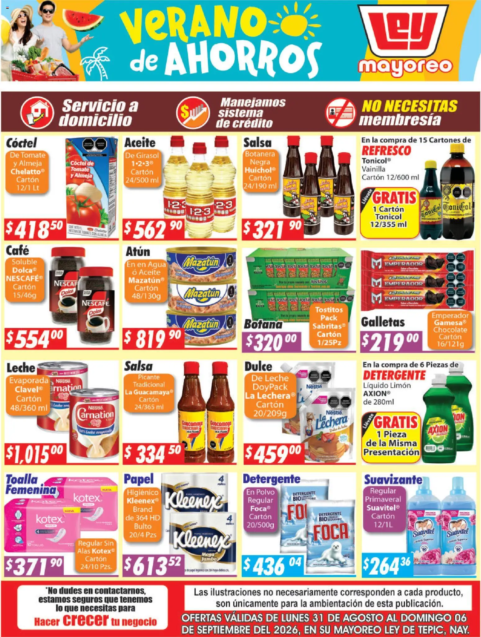 Nuevas ofertas de Casa Ley válidas en toda la República Mexicana desde el 31/08/2026. ¡Encuentra las mejores ofertas en Casa Ley folleto Tepic! | Página: 4 | Productos: Detergente, Chocolate, Galletas, Toallas