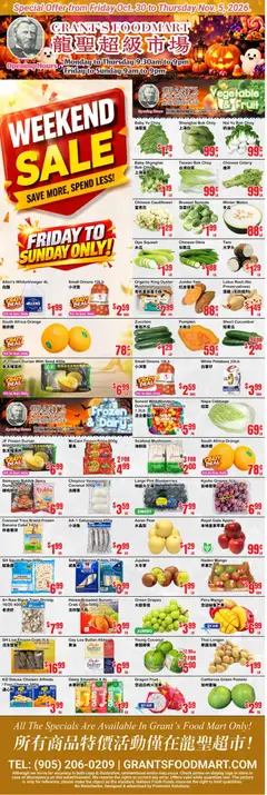 Preview of Oceans weekly flyer - Grant’s Foodmart from shop Oceans valid from Oct 30, 2026
