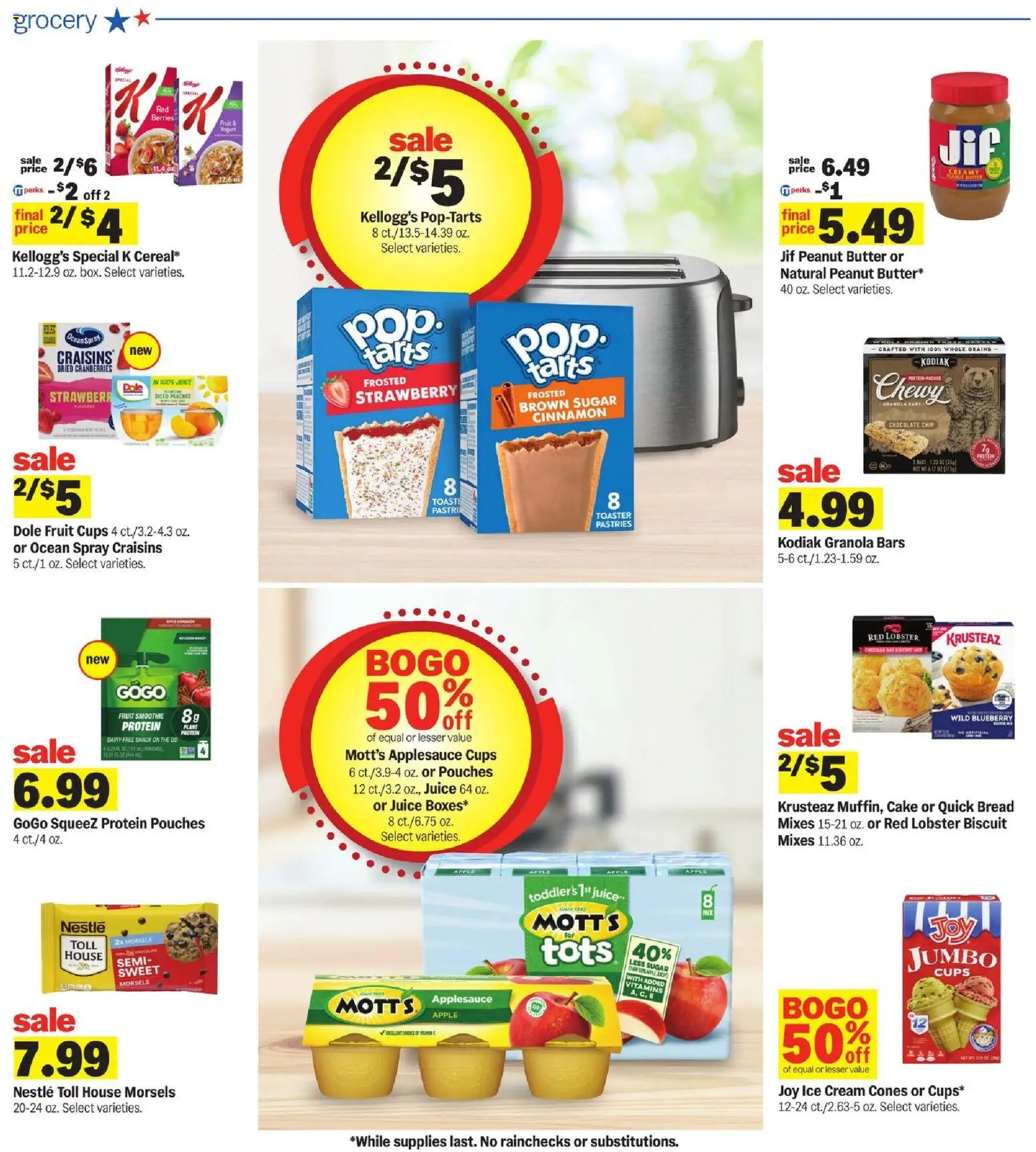 Meijer Weekly Ad - valid from 08/05/2026 | Page: 10 | Products: Toaster, Peaches, Chocolate, Juice
