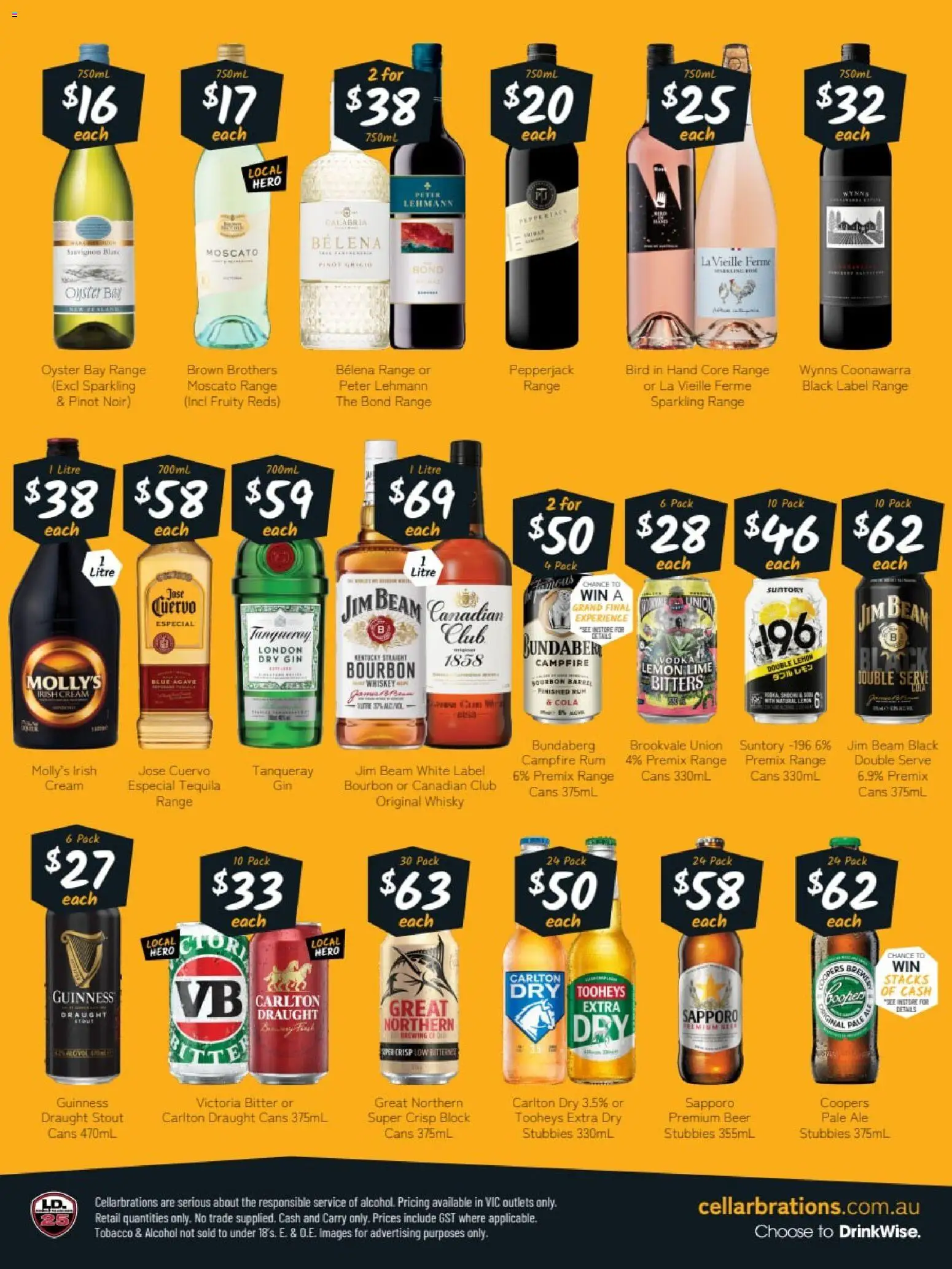 Cellarbrations catalogue - valid from 04.05.2026 | Page: 2 | Products: Bourbon, Vodka, Lemon, Lime