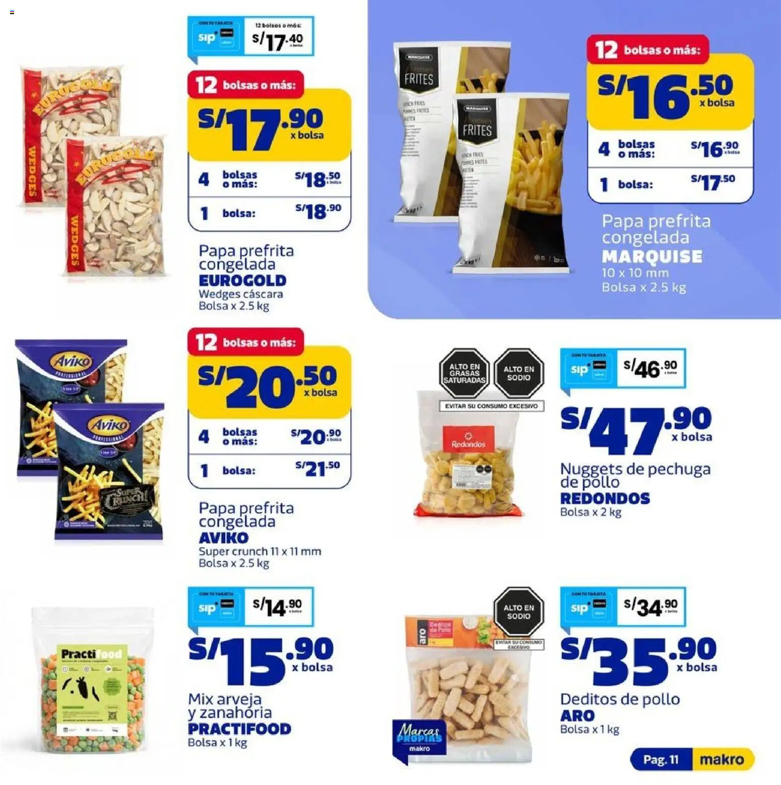 Catálogo Makro válido desde 30/07/2026 | Página: 11 | Productos: Zanahoria, Bolsa