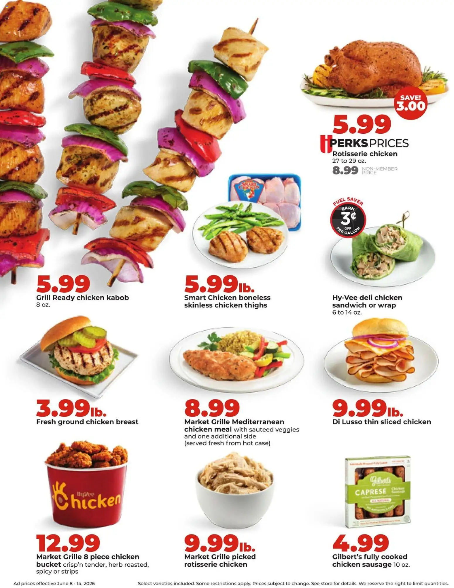 HyVee Weekly Ad - valid from 08.06.2026 | Page: 15 | Products: Sausage, Case, Grill