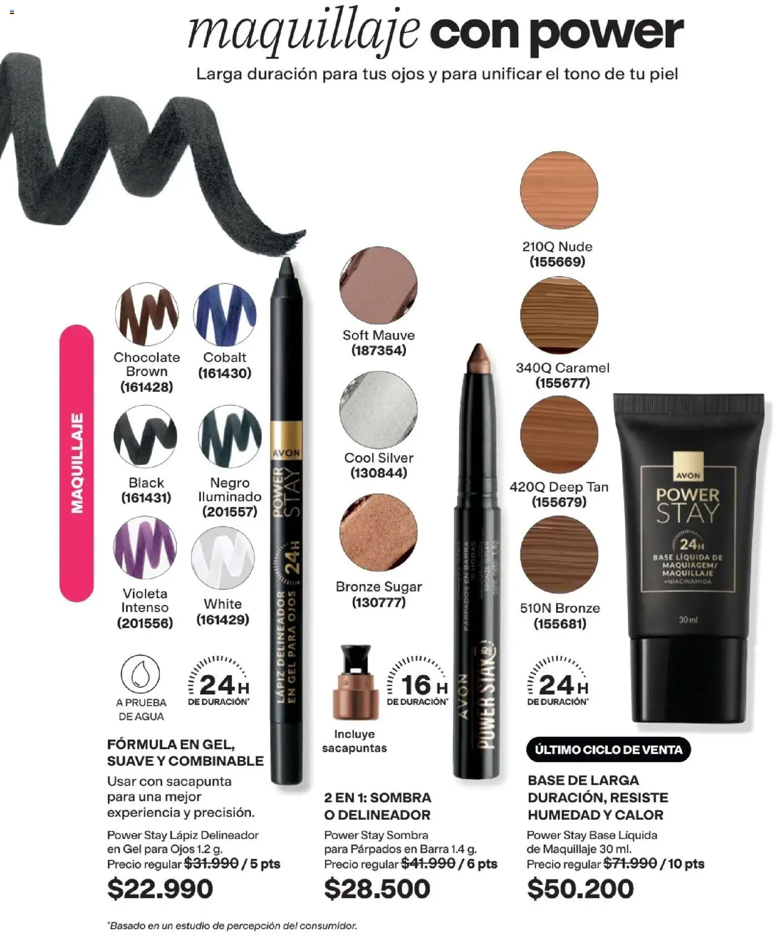 Avon revista - valida desde el 29/07/2026 | Página: 62 | Productos: Agua, Sacapuntas, Delineador, Chocolate