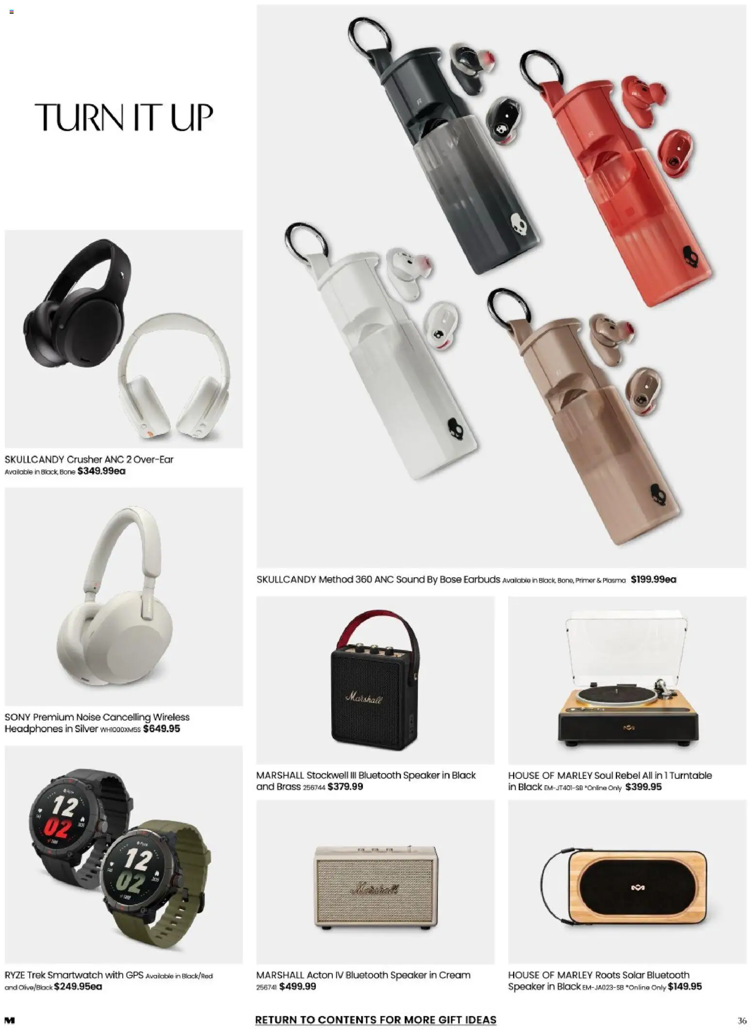 Myer catalogue - valid from 17/08/2026 | Page: 36 | Products: Cream, Headphones, Wireless headphones, Smartwatch
