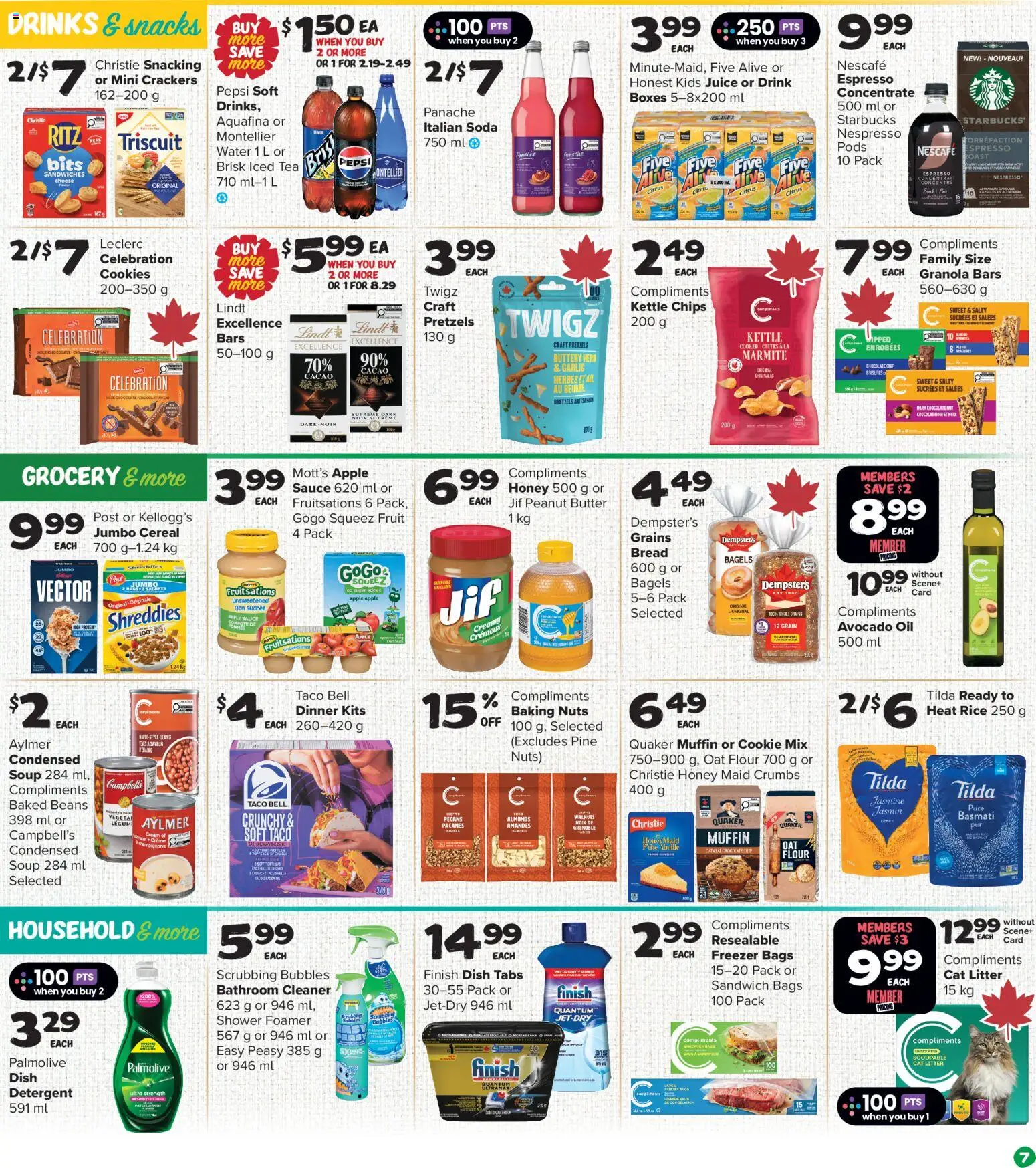 Thrifty Foods flyer valid from 04.06.2026 | Page: 8 | Products: Rice, Shower, Oil, Chocolate