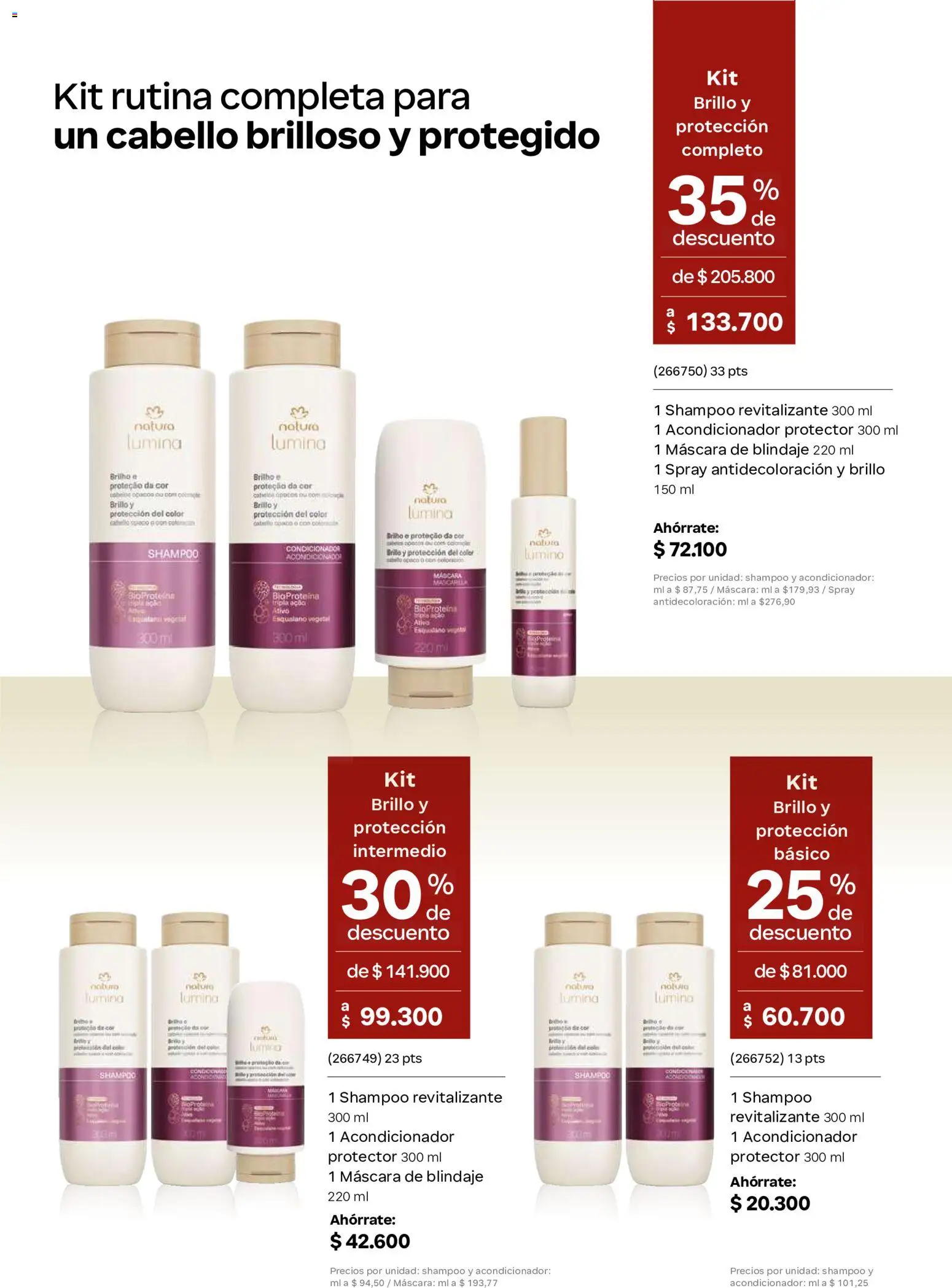 Natura revista - valida desde el 13/08/2026 | Página: 34 | Productos: Shampoo, Brillo, Máscara, Acondicionador