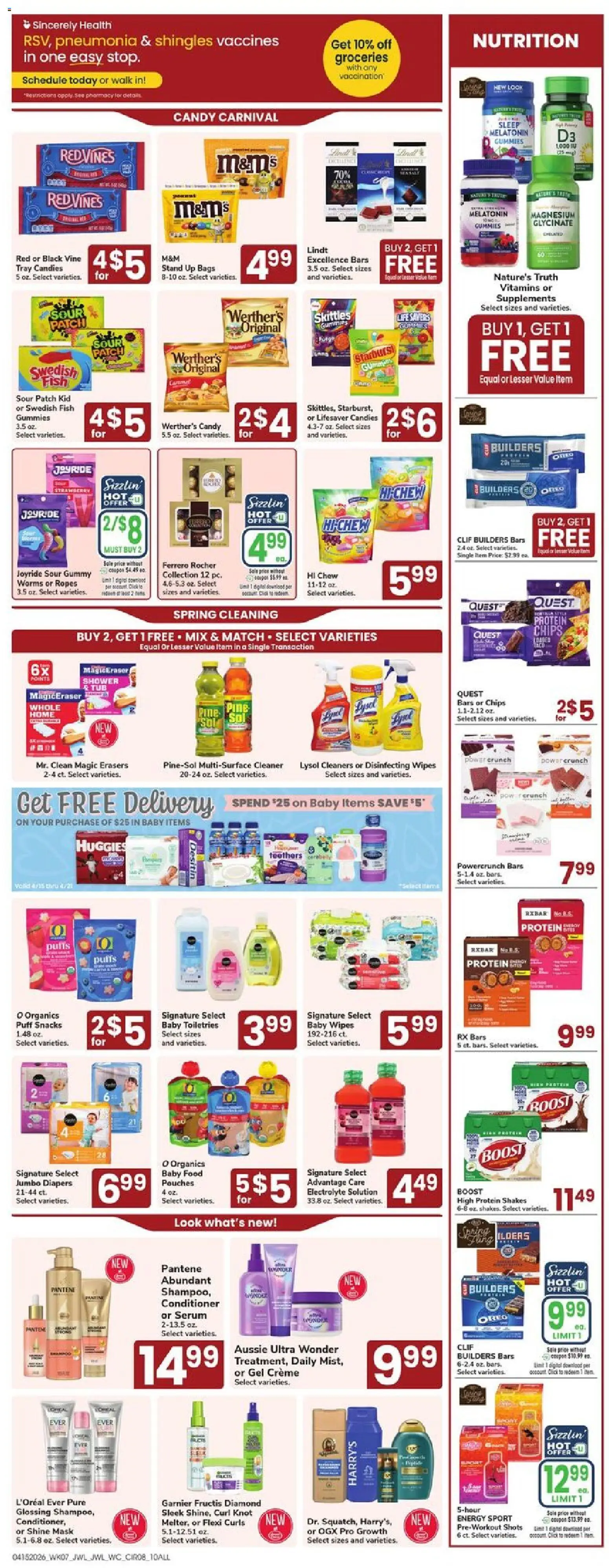 Jewel Osco Weekly Ad - IN - valid from 15.04.2026 | Page: 8 | Products: Shower, Conditioner, Mask, Fish