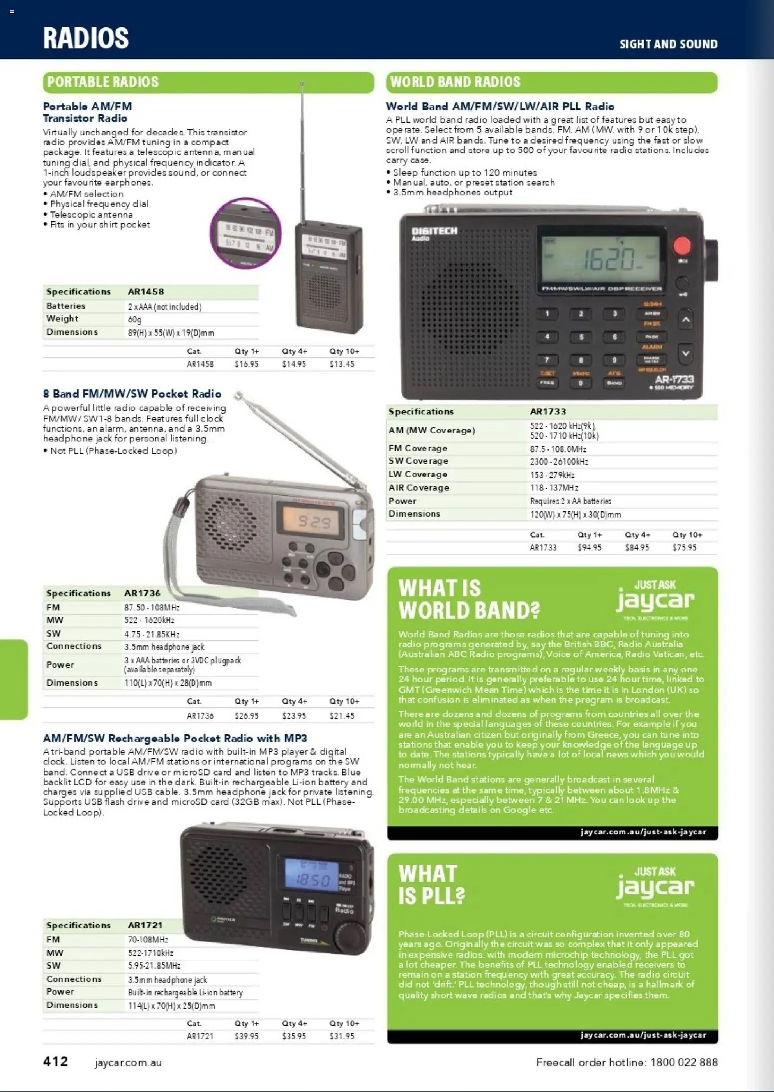 Jaycar catalogue - valid from 31/08/2026 | Page: 410 | Products: Shirt, Radio, Mp3, Portable