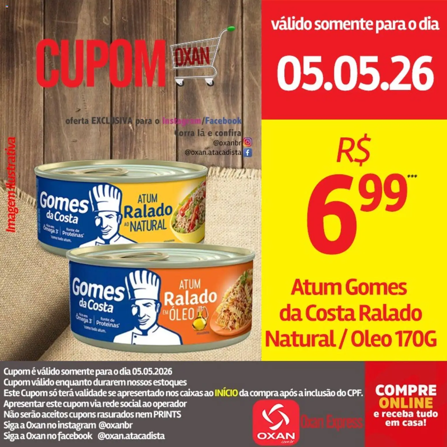 Oxan Atacadista Folheto - válido de 05.05.2026 | Página: 18 | Produtos: Ômega 3, Óleo, Atum