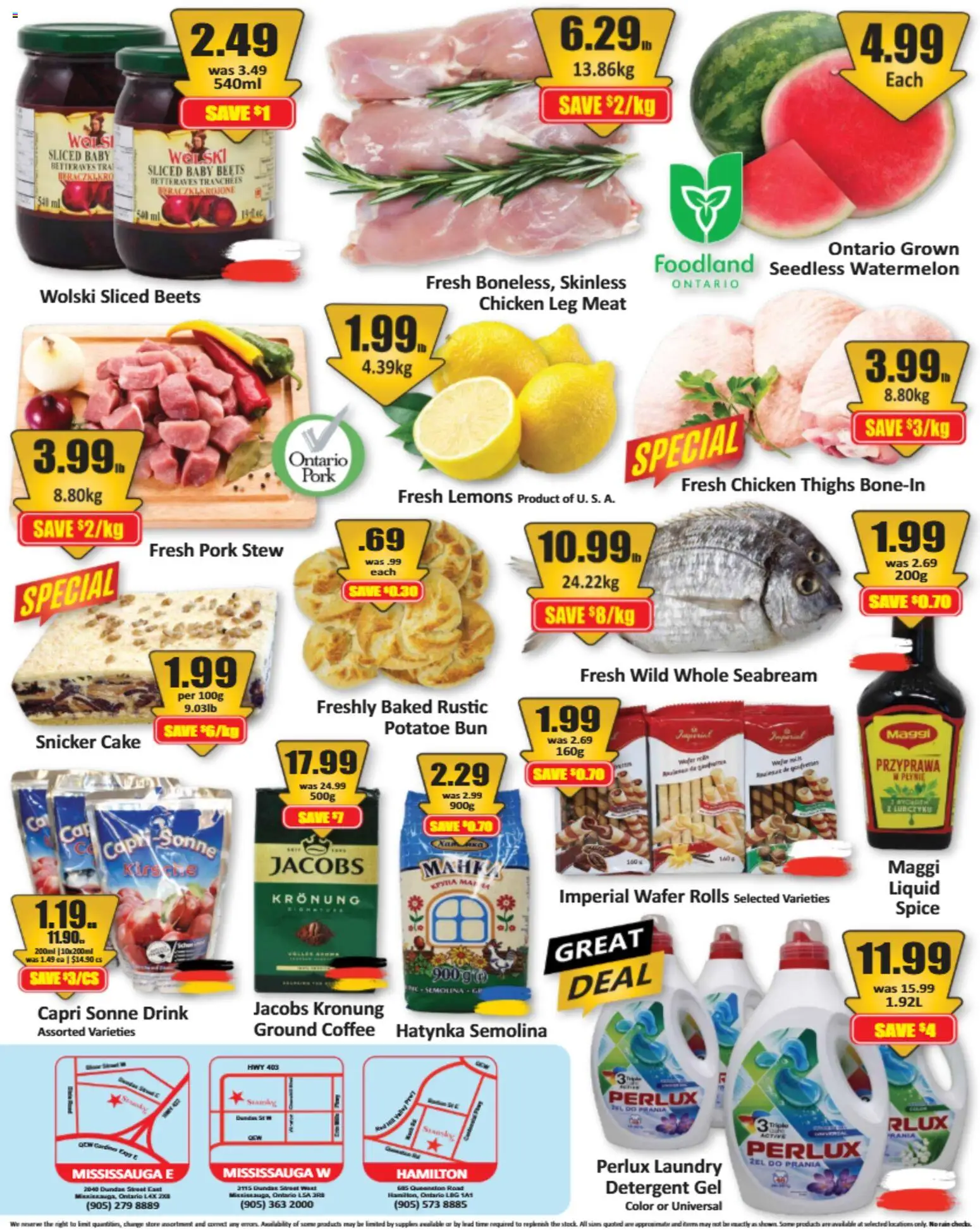 Starsky flyer valid from Aug 13, 2026 | Page: 2 | Products: Lemons, Semolina, Detergent, Ground coffee
