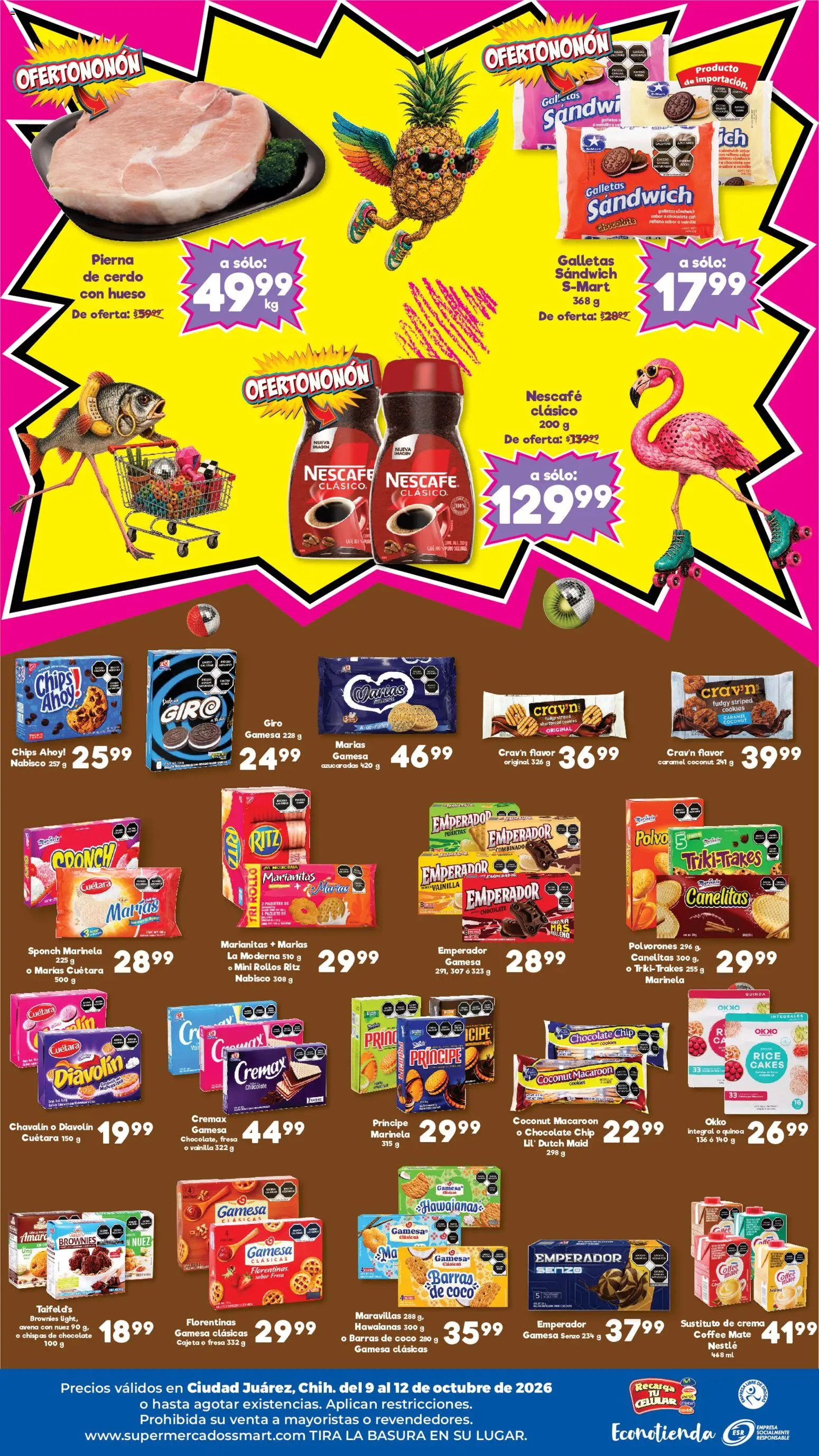 Nuevas ofertas de S-Mart válidas en toda la República Mexicana desde el 09/10/2026. ¡Encuentra las mejores ofertas en S-Mart folleto Ofertas de feria Juárez! | Página: 2