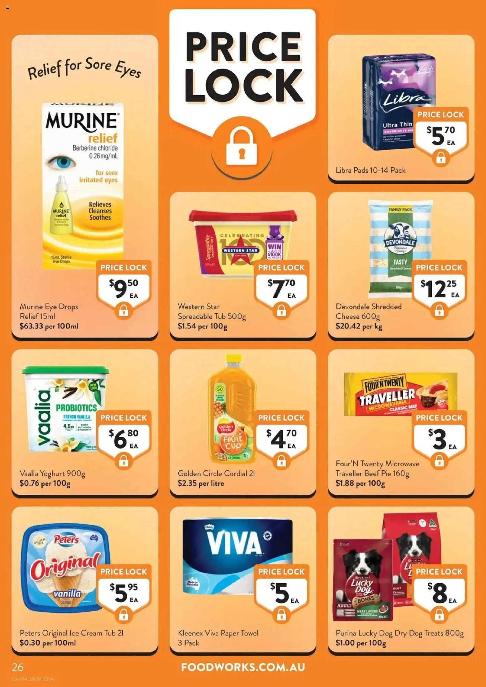 Foodworks catalogue NSW - 30/09/2026 > weekly / monthly specials | Page: 26 | Products: Yoghurt, Probiotics, Ice cream, Fruit