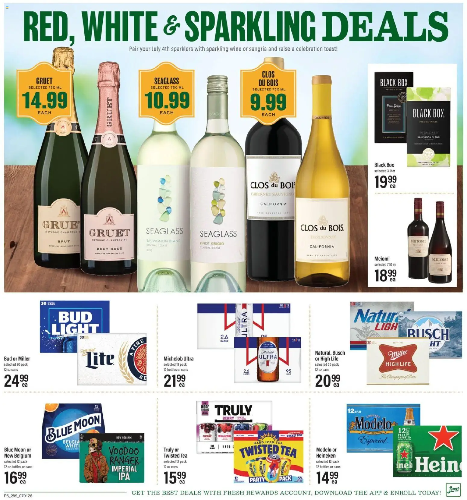 Lowes Foods Weekly Ad - GA - valid from 07/01/2026 | Page: 7 | Products: Box, Wine, Tea