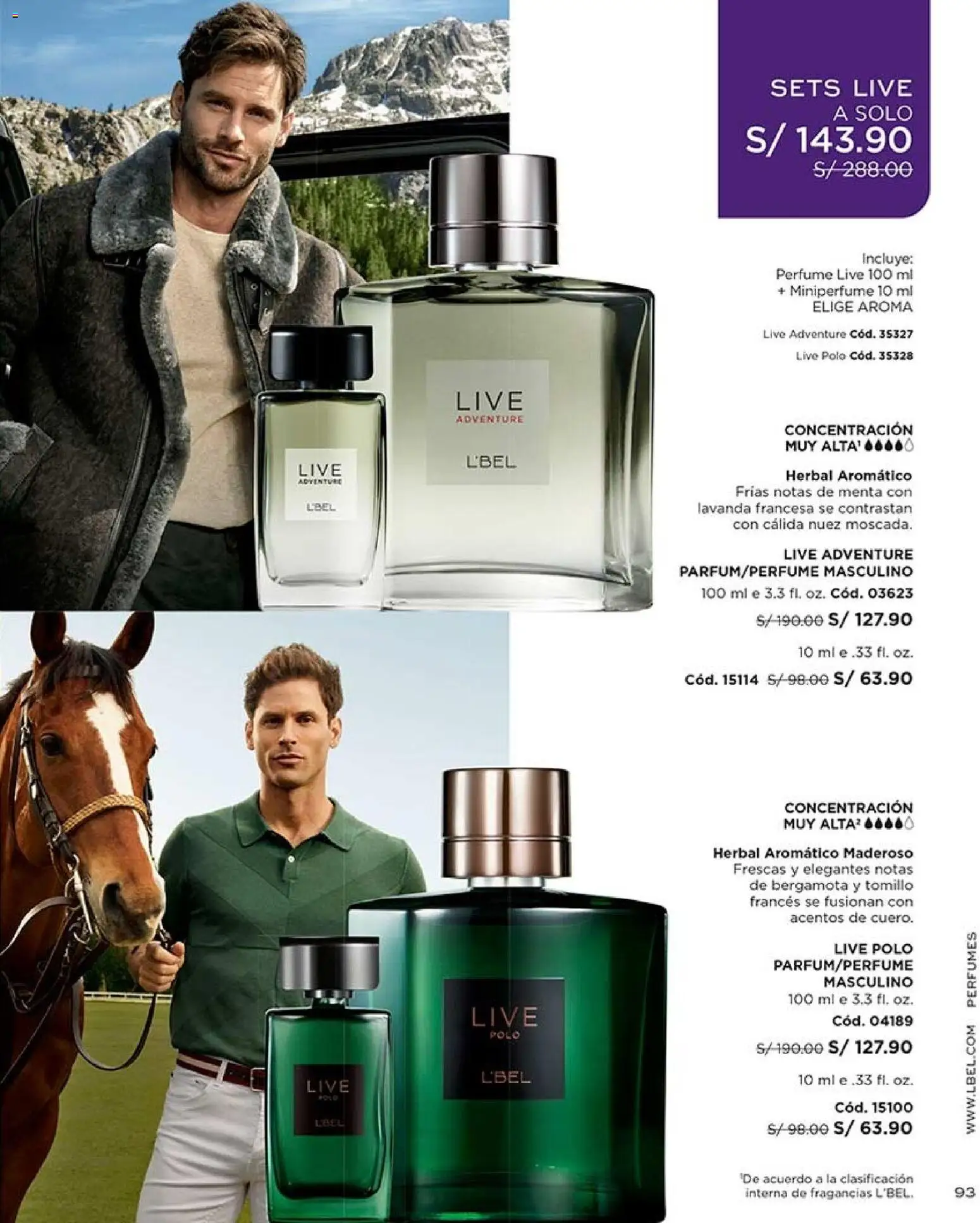 Catálogo L'Bel válido desde 02/08/2026 | Página: 93 | Productos: Polo, Perfume