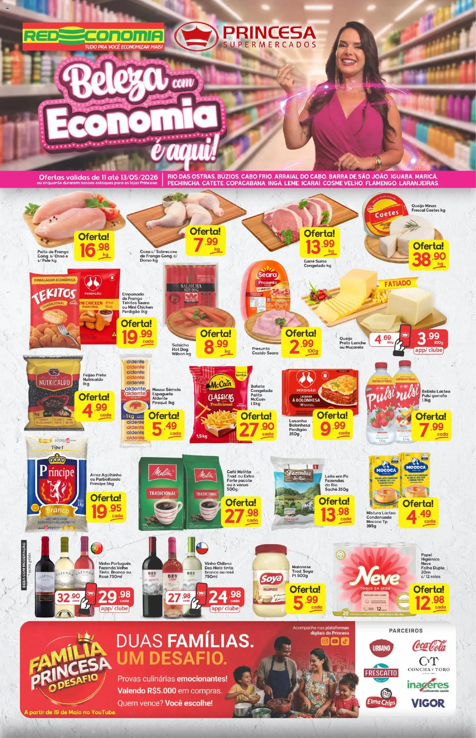 Princesa Folheto - válido de 11.05.2026 | Página: 1 | Produtos: Leite, Café, Massa, Peito de frango