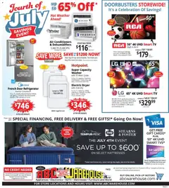 Preview of ABC Warehouse weekly ads valid from 06/28/2026
