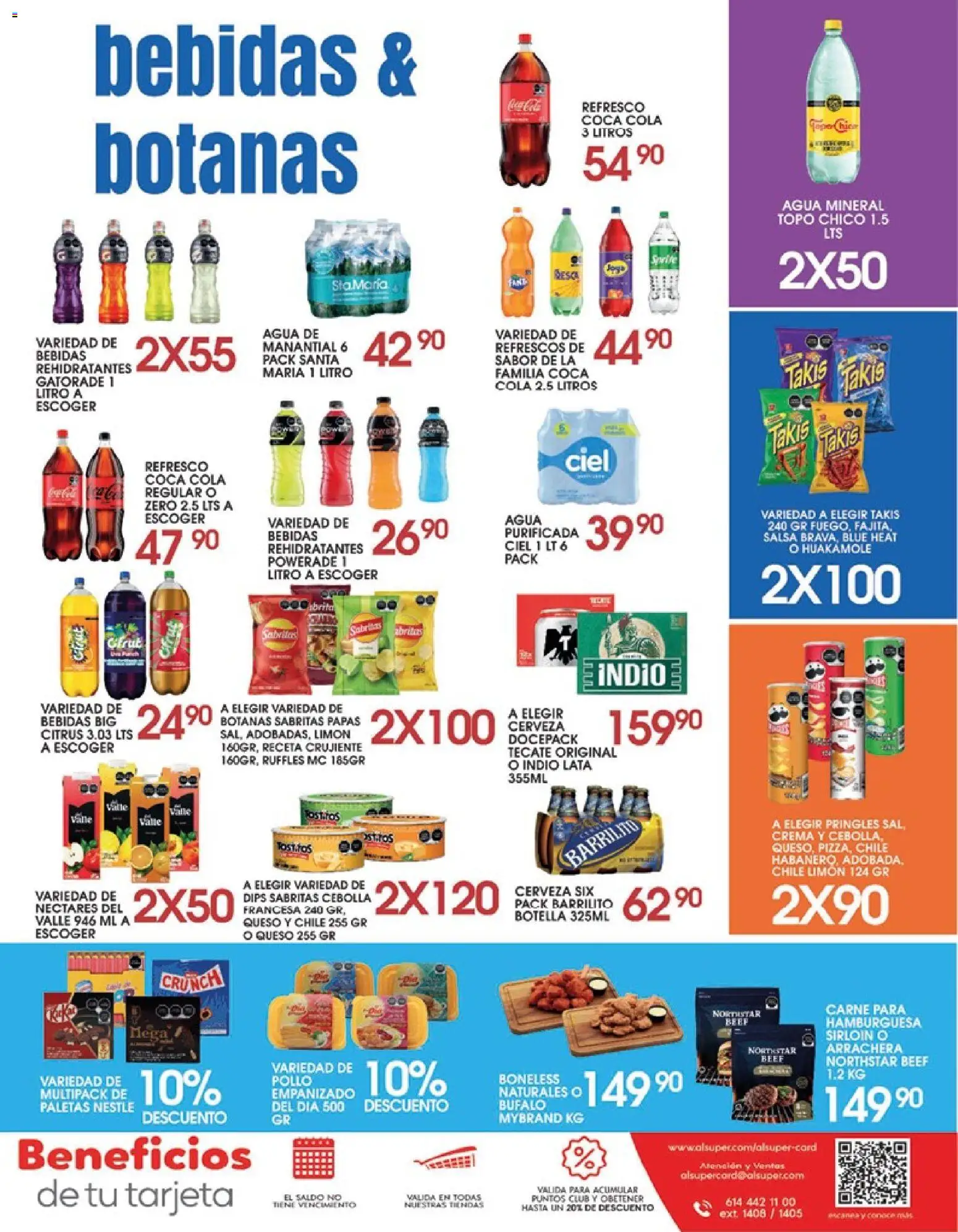 Nuevas ofertas de Alsuper válidas en toda la República Mexicana desde el 26.05.2026. ¡Encuentra las mejores ofertas en Alsuper folleto Saltillo! | Página: 7 | Productos: Agua, Limón, Queso, Botella