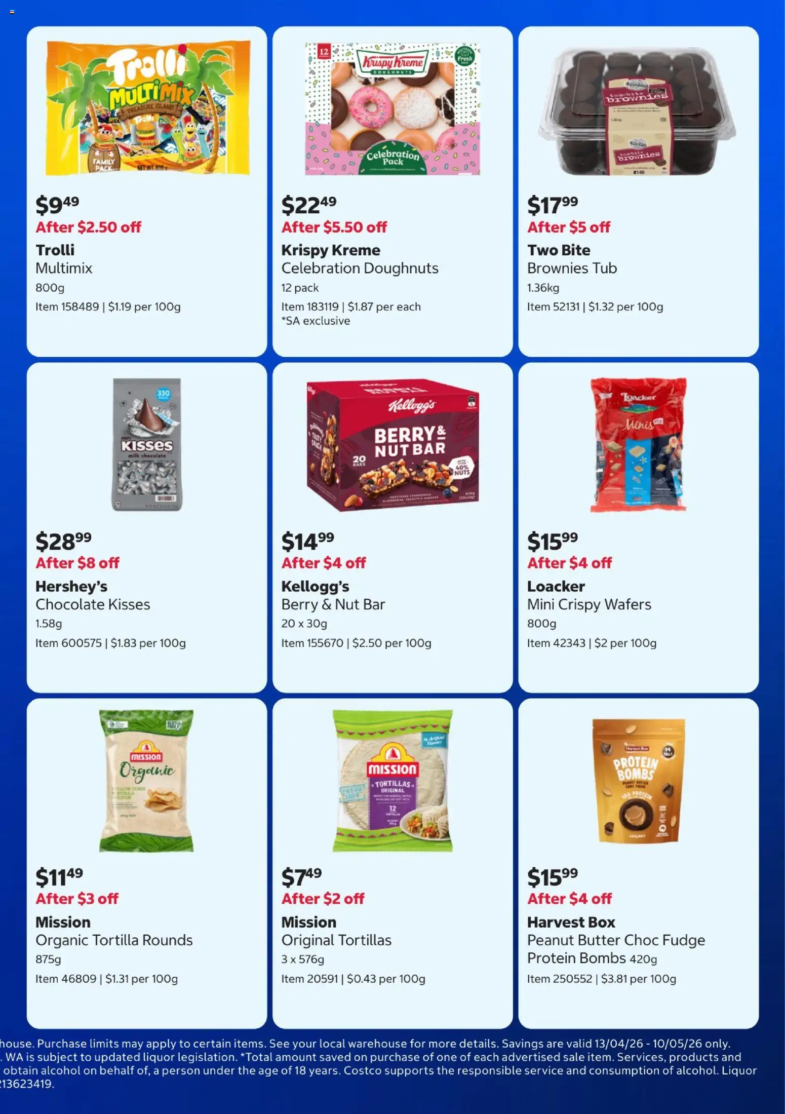 Costco catalogue - valid from 13.04.2026 | Page: 7 | Products: Box, Milk, Chocolate, Tortillas
