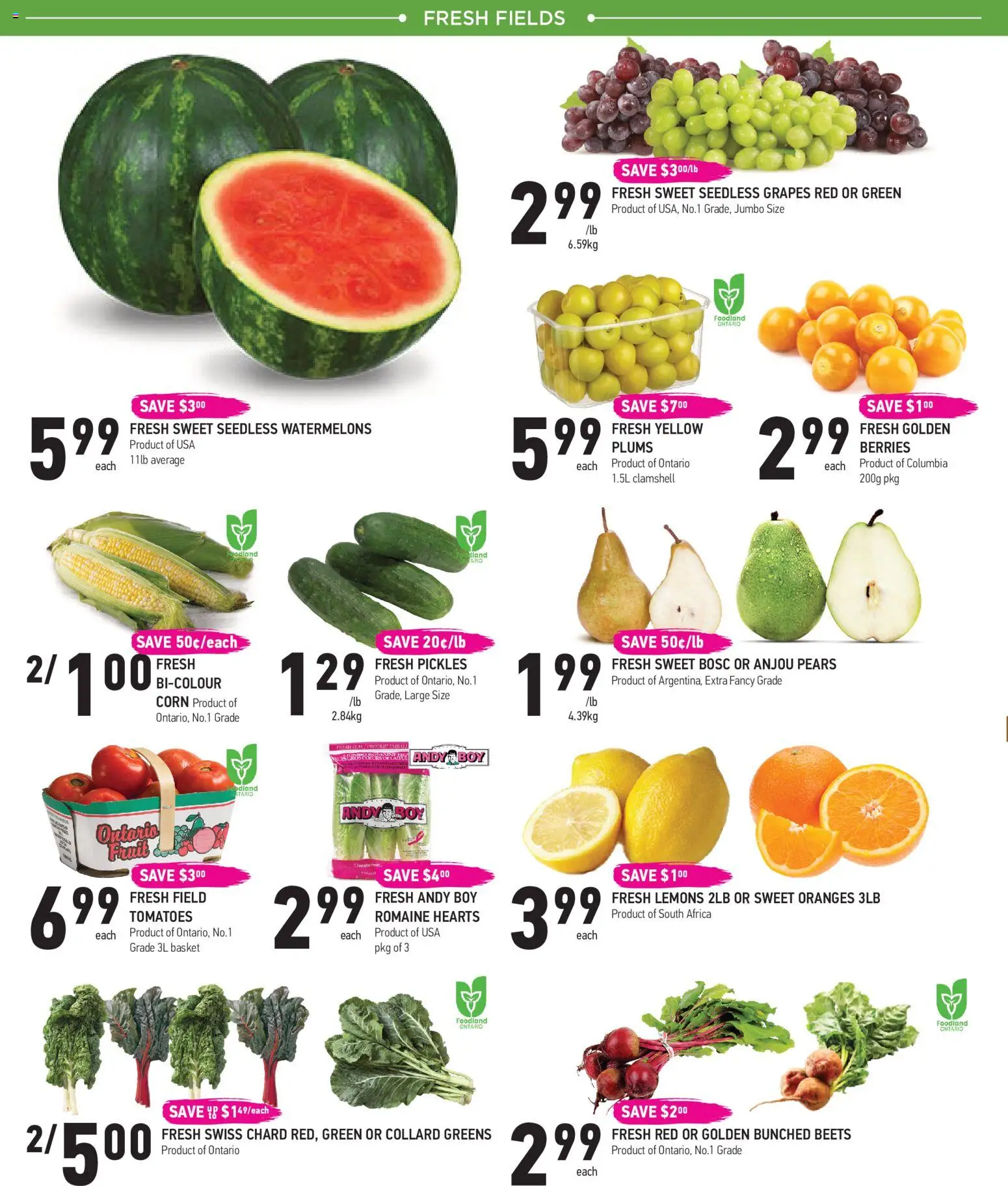 Coppas Fresh Market flyer valid from Jul 30, 2026 | Page: 2 | Products: Basket, Oranges, Tomatoes